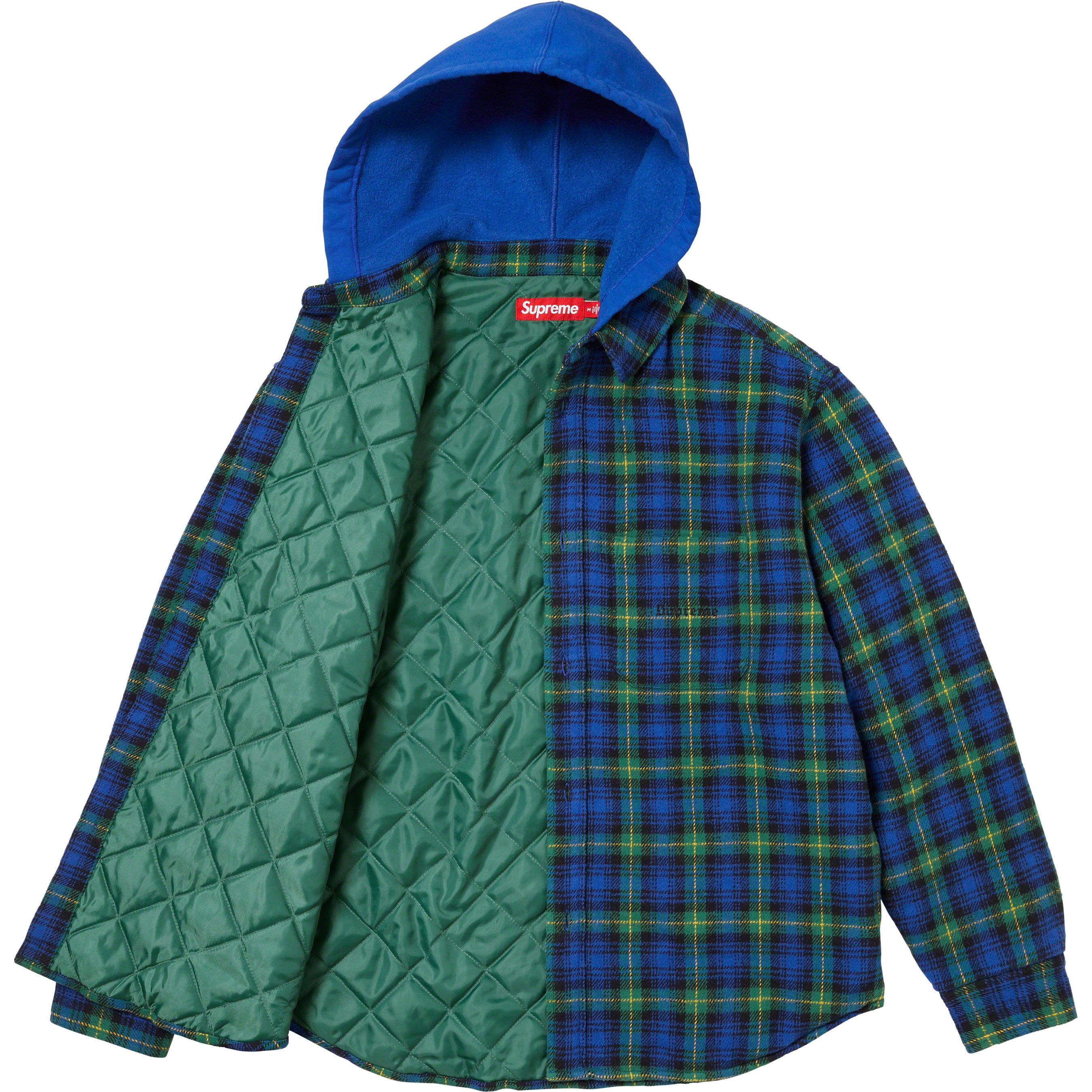 Tartan Flannel Hooded Shirt