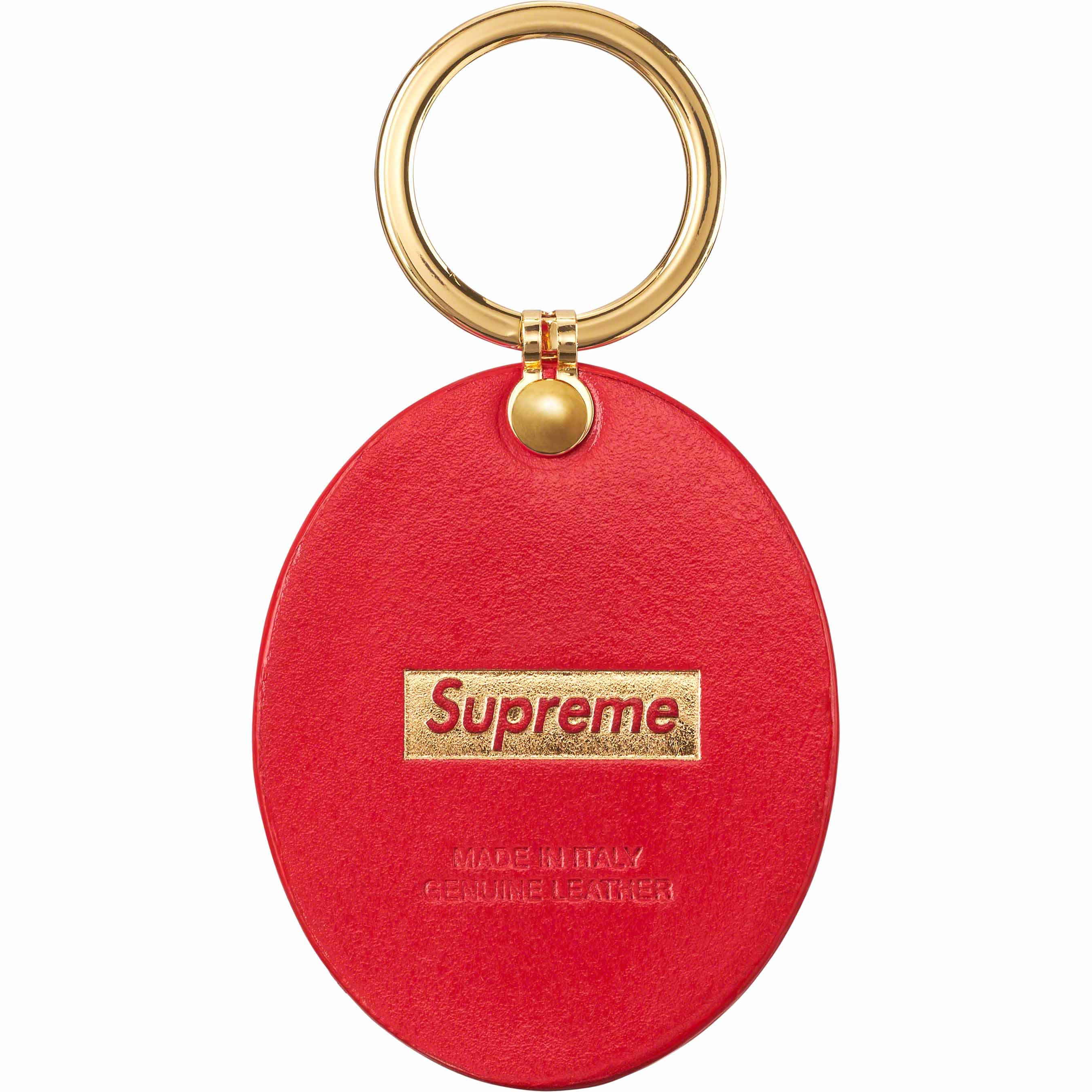 Guadalupe Leather Keychain