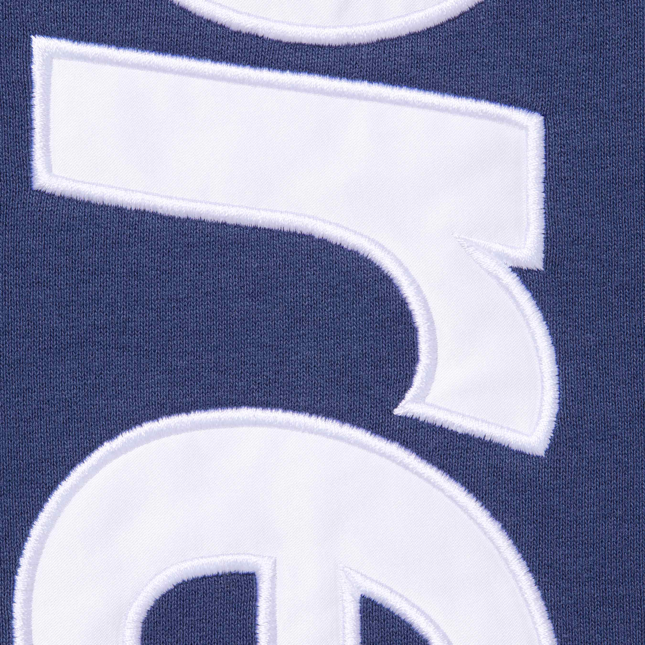 Satin Appliqué Hooded Sweatshirt