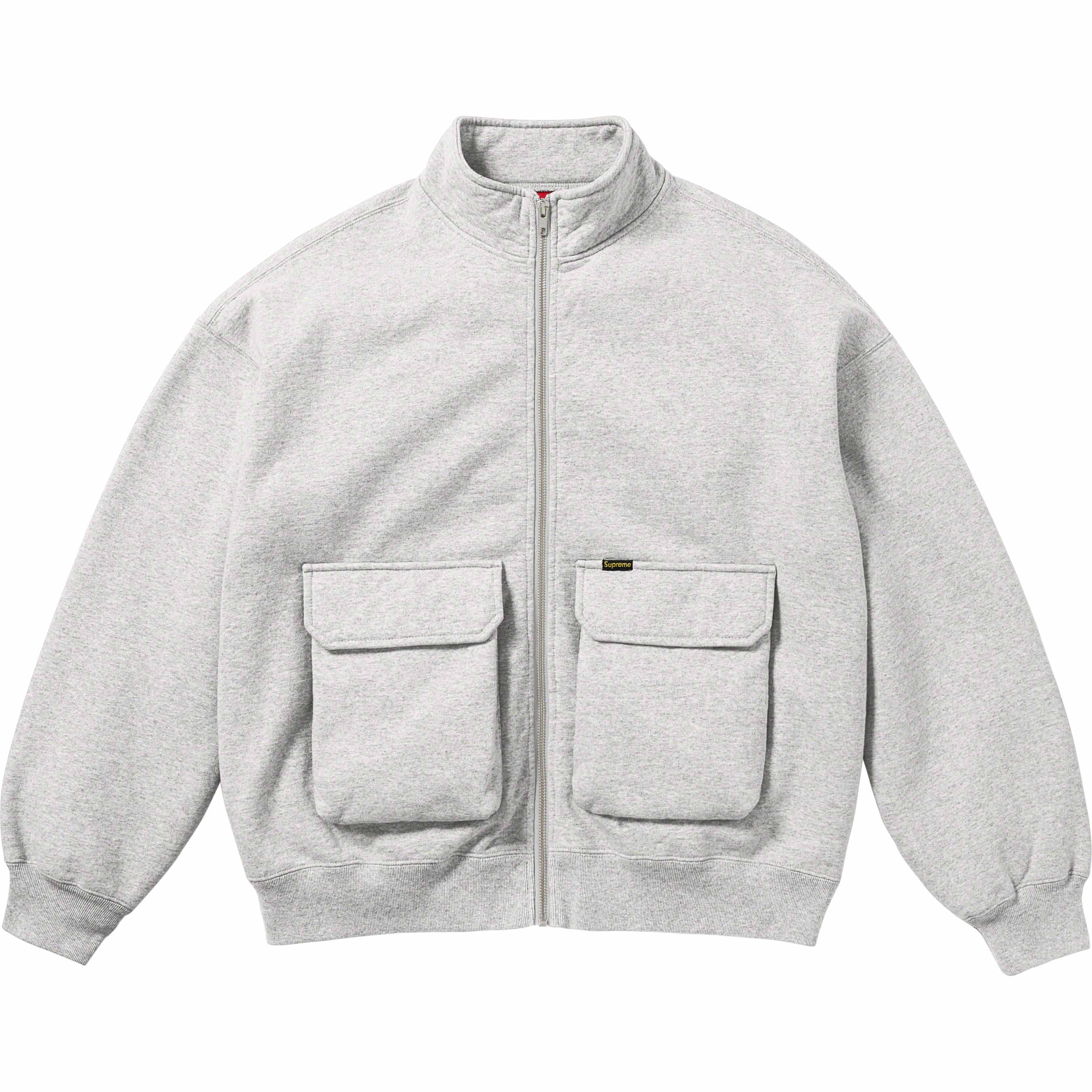 Cargo Pocket Zip Up Sweatshirt