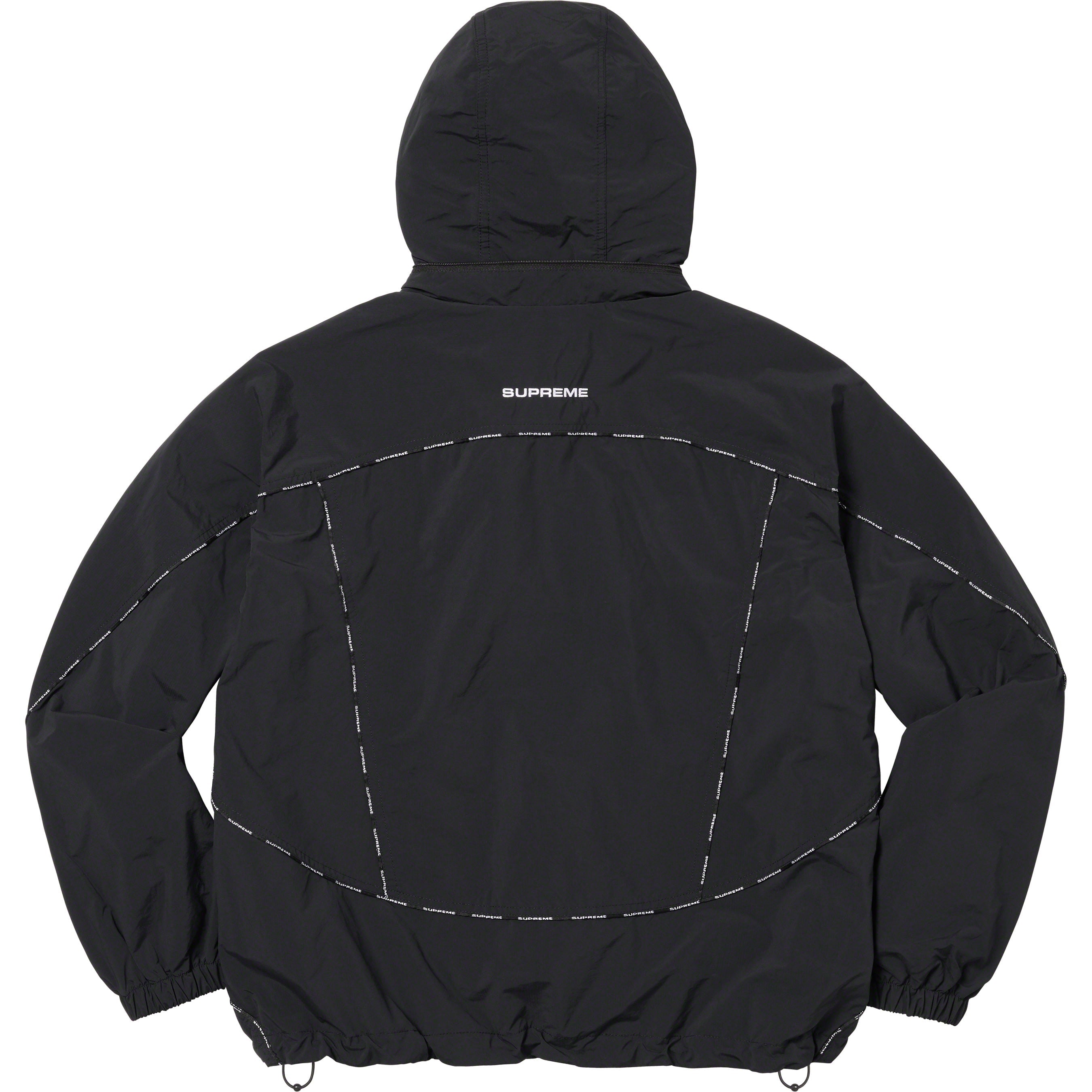 Logo Piping Hooded Track Jacket