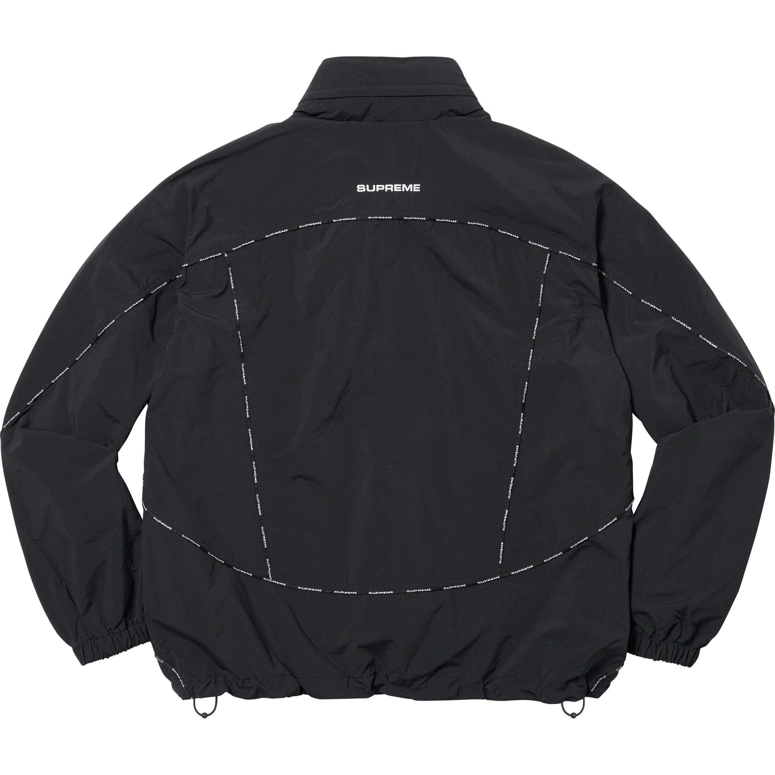 Logo Piping Hooded Track Jacket