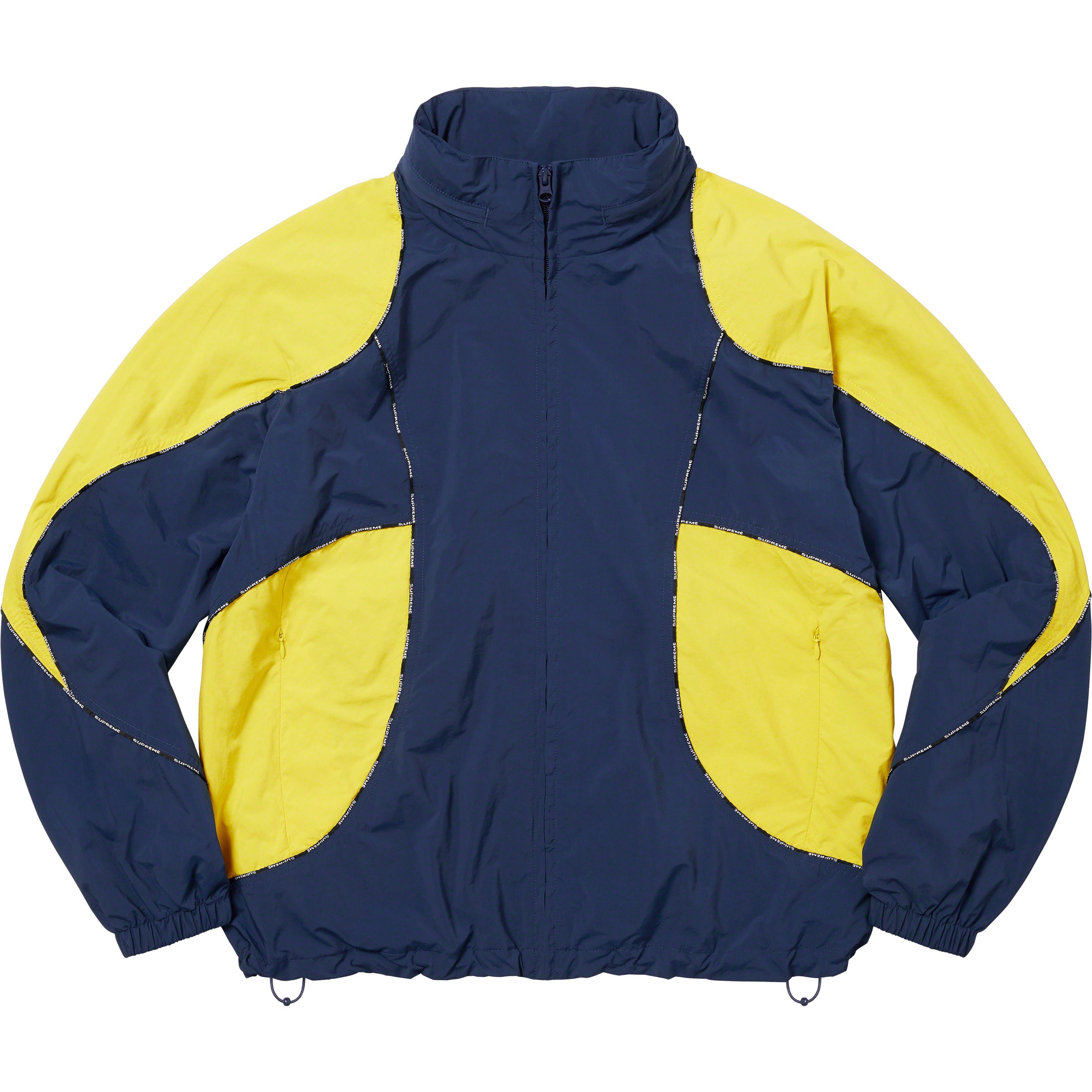Logo Piping Hooded Track Jacket