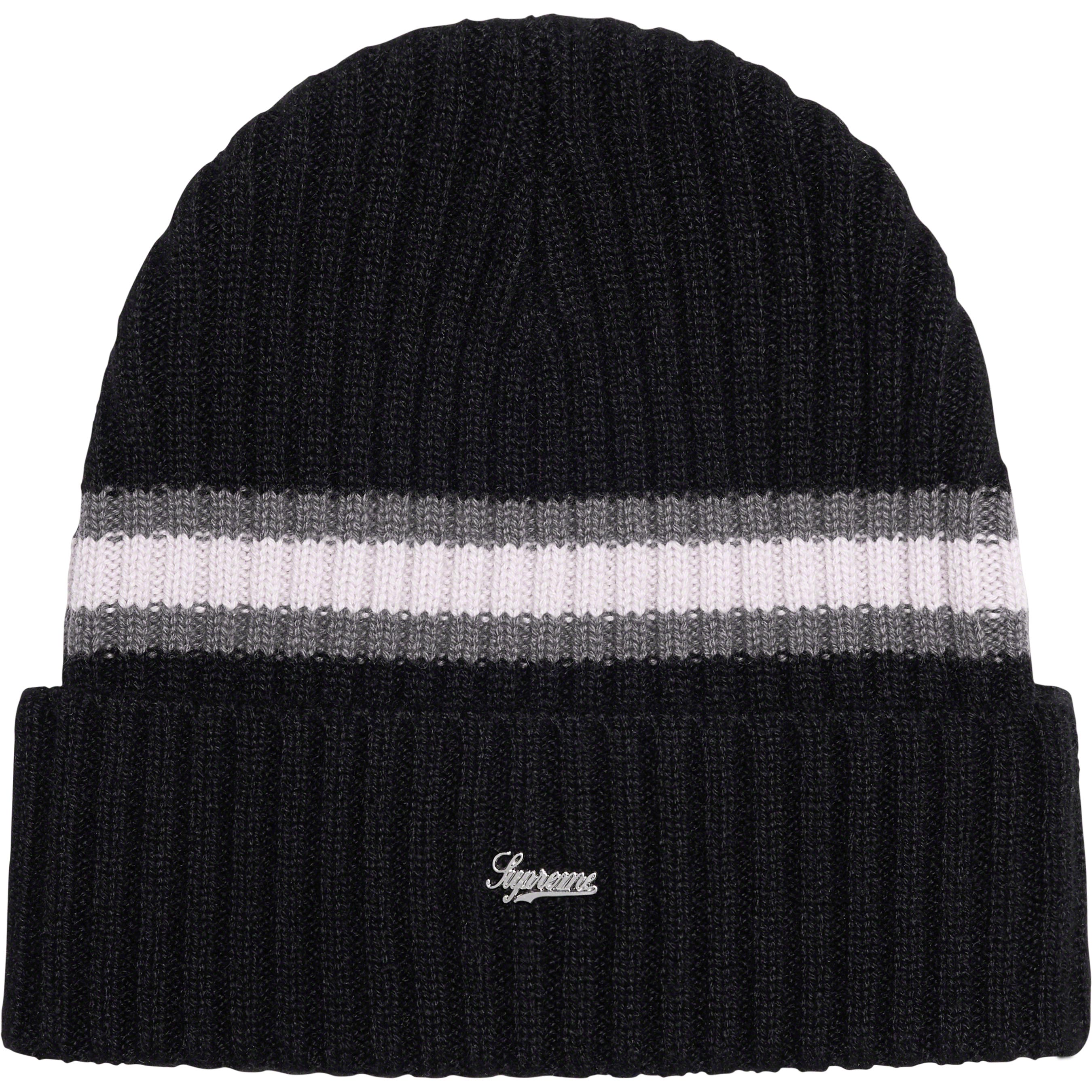 Striped Cashmere Beanie