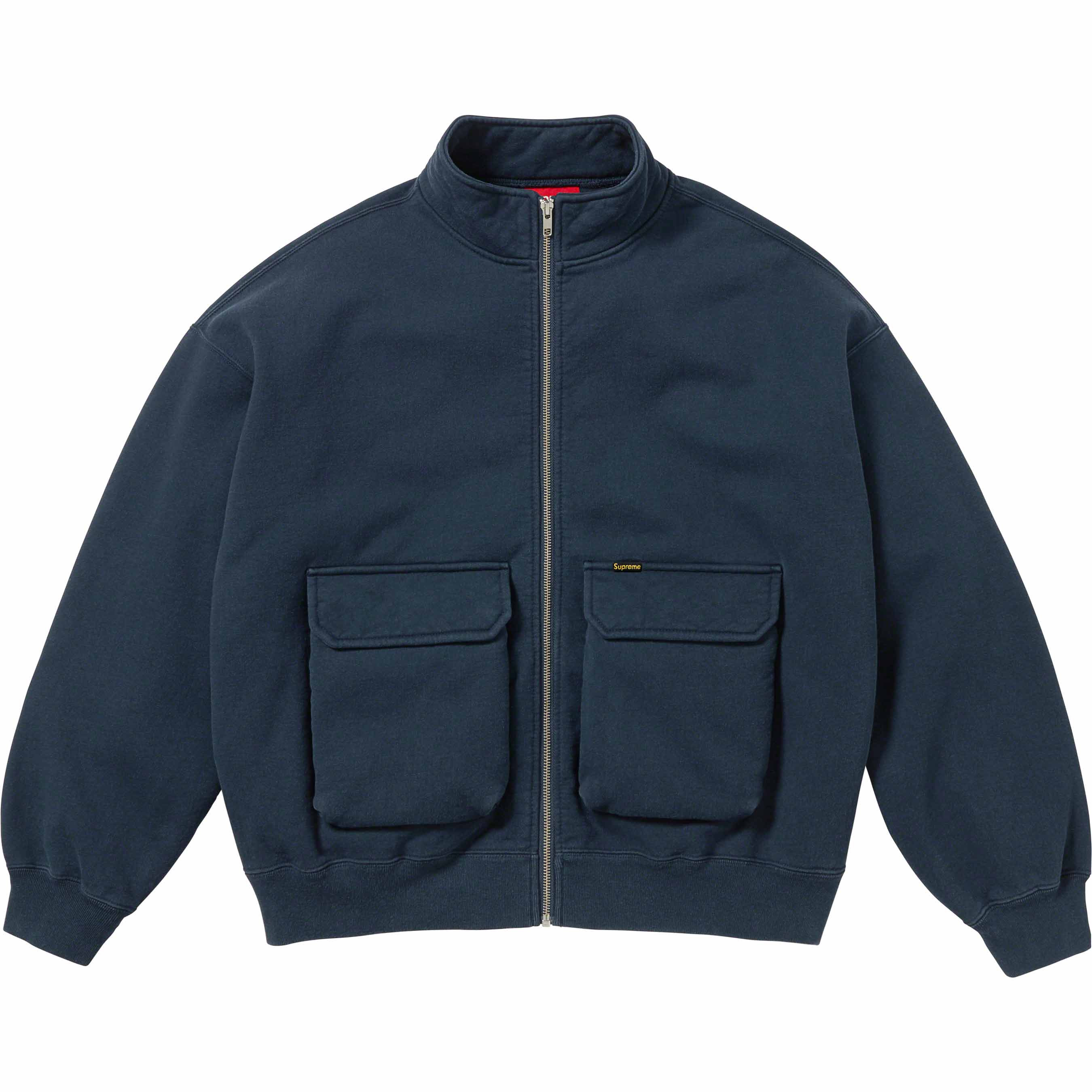 Cargo Pocket Zip Up Sweatshirt