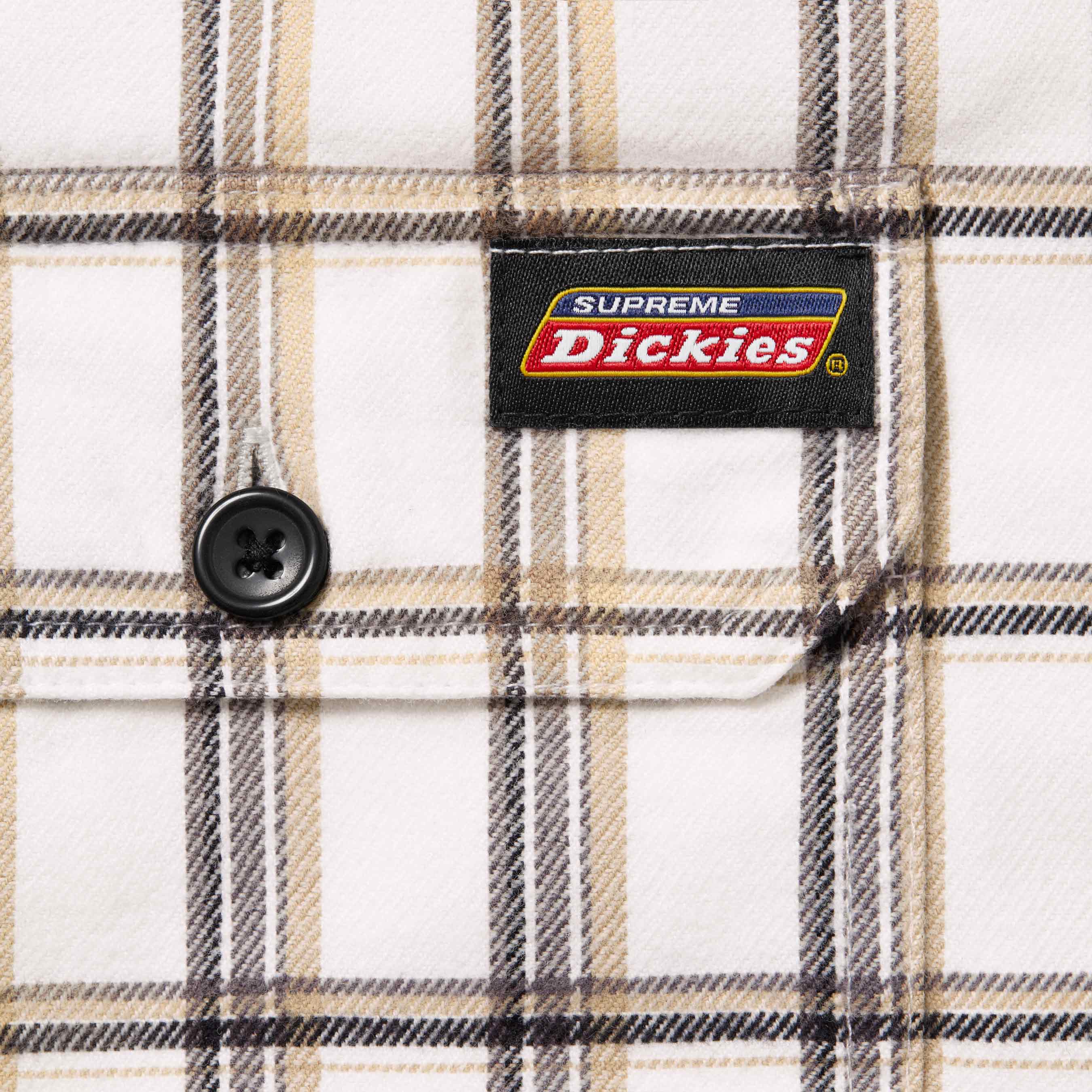 Supreme®/Dickies® Plaid Hooded Zip Up Shirt