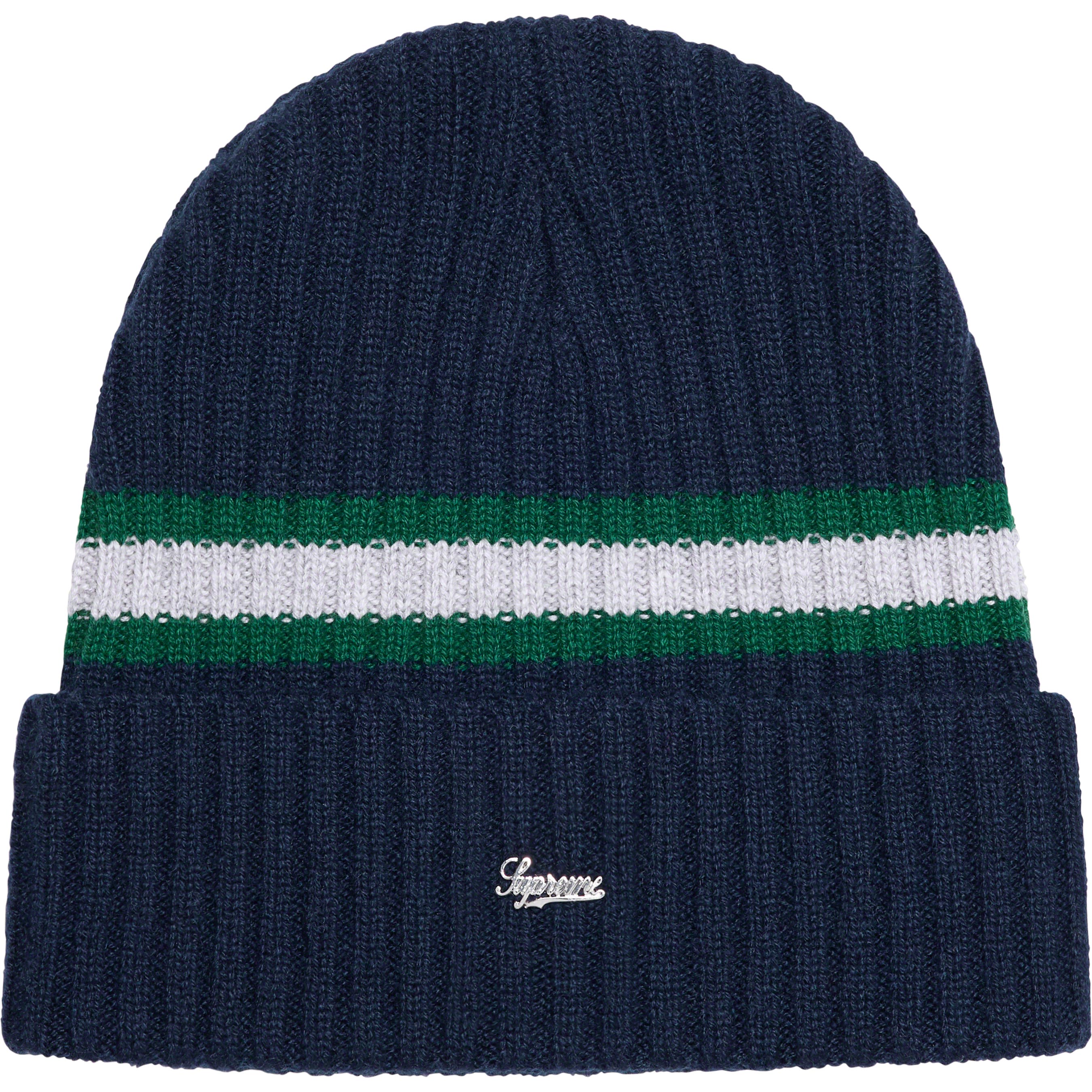 Striped Cashmere Beanie