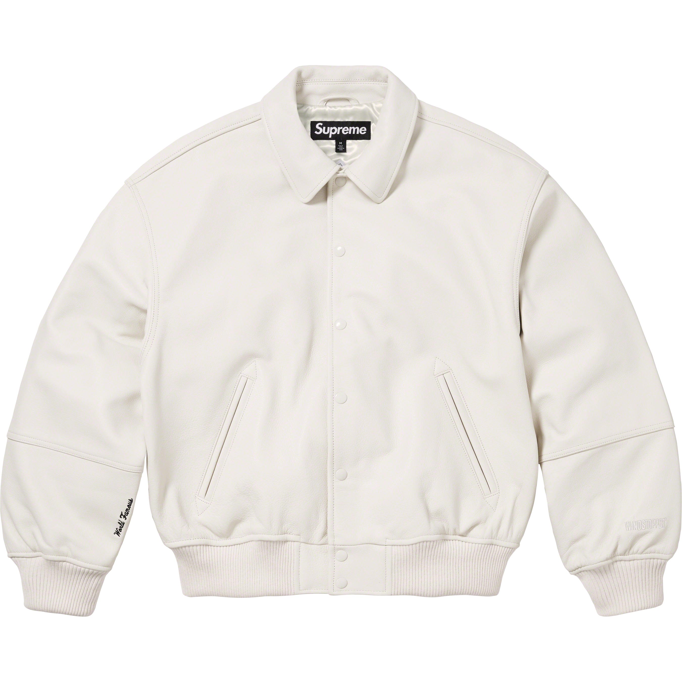 GORE-TEX Infinium WINDSTOPPER® Leather Varsity Jacket