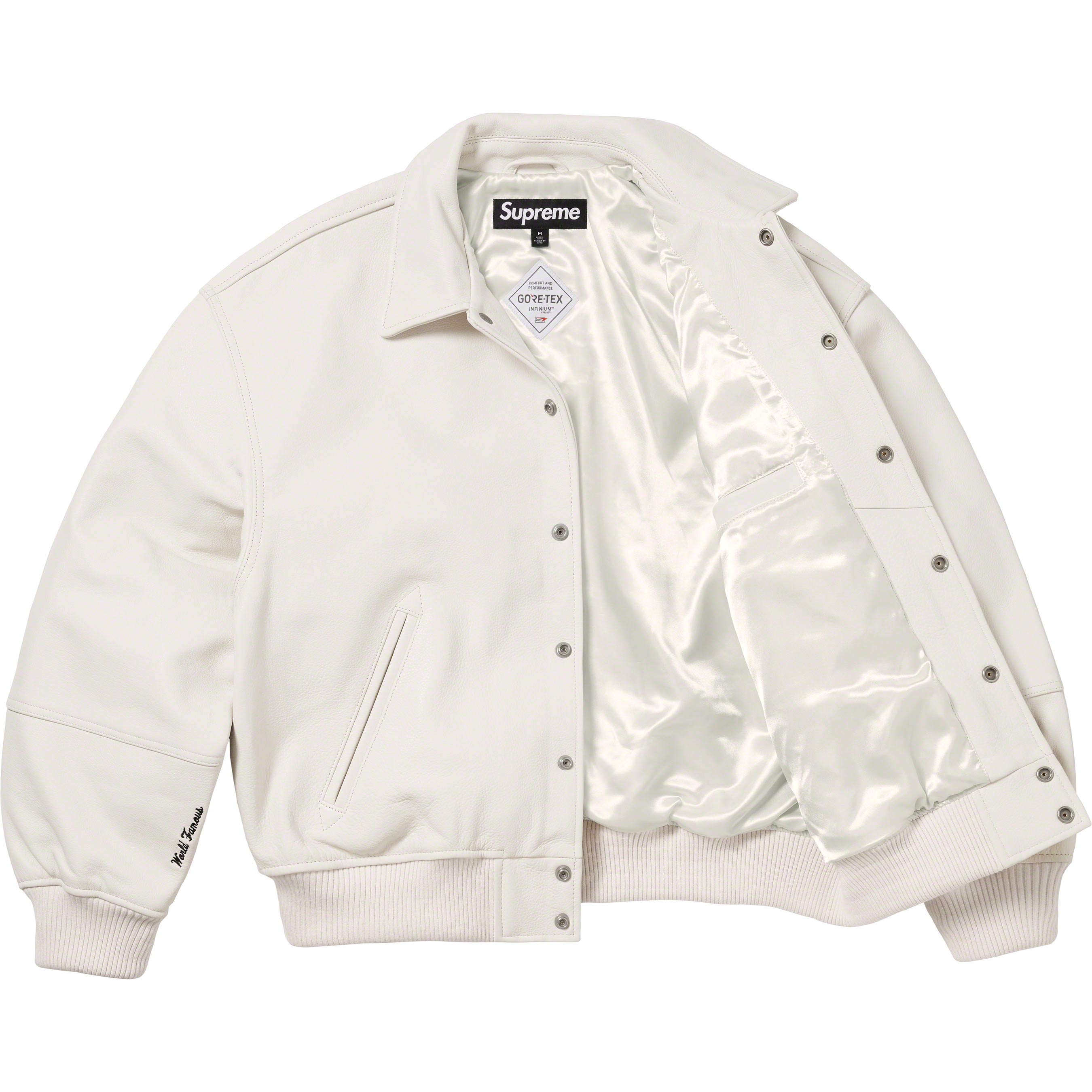 GORE-TEX Infinium WINDSTOPPER® Leather Varsity Jacket