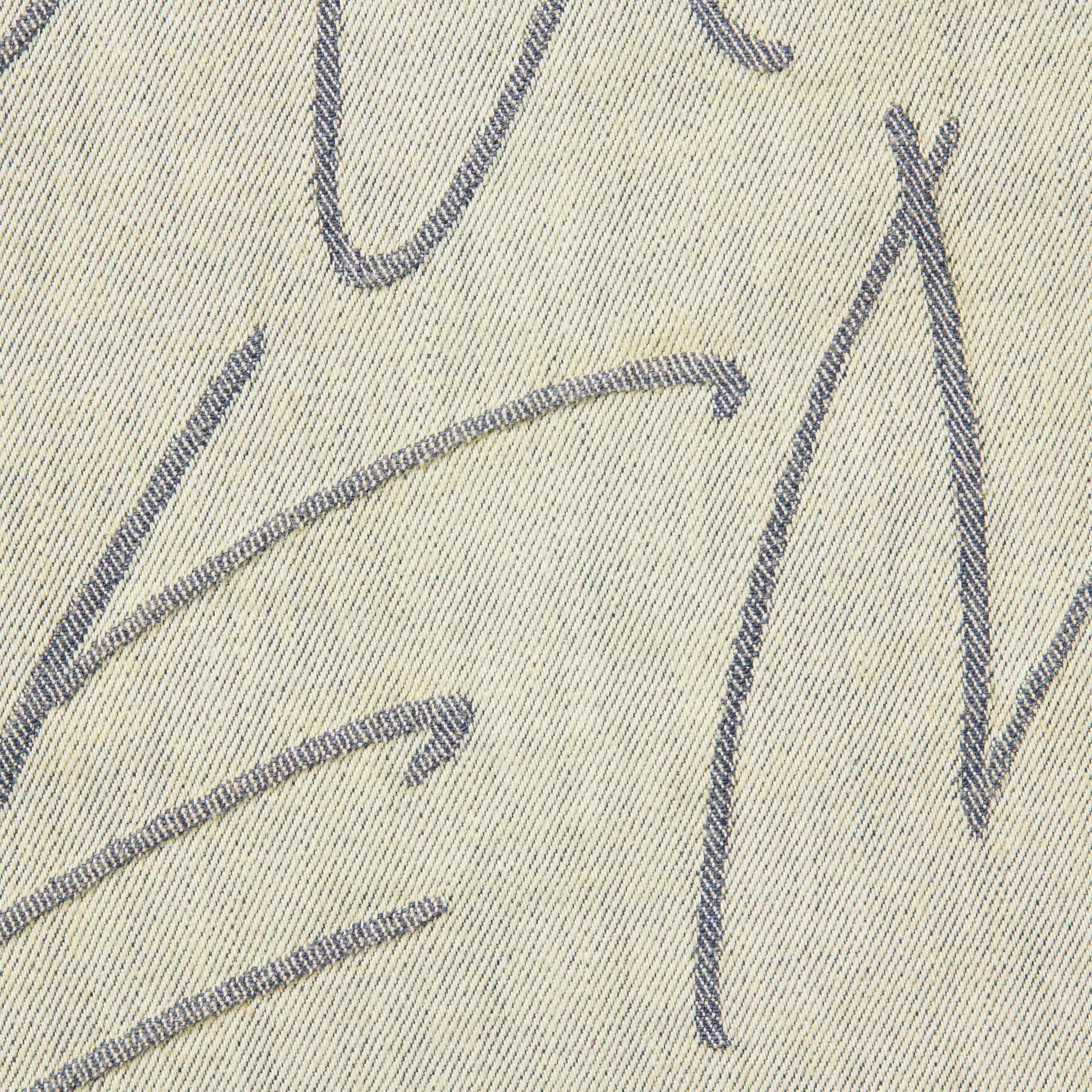 Handwriting Jacquard Denim Shirt