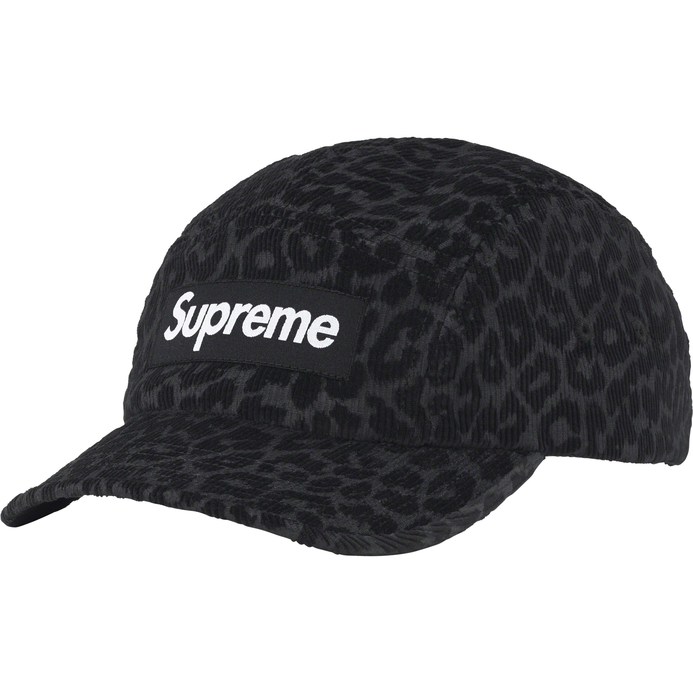 Leopard Corduroy Camp Cap