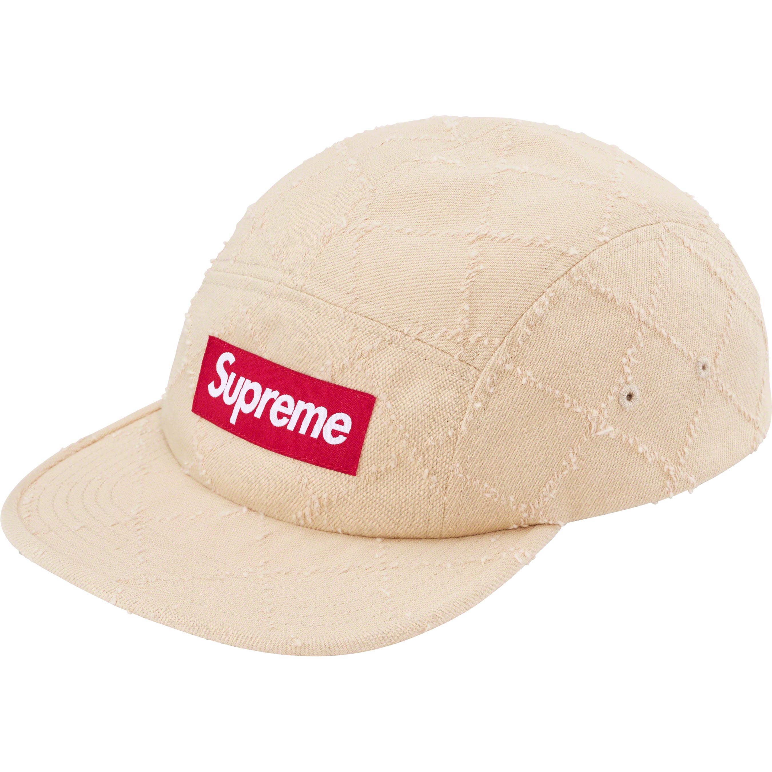 Punched Denim Camp Cap