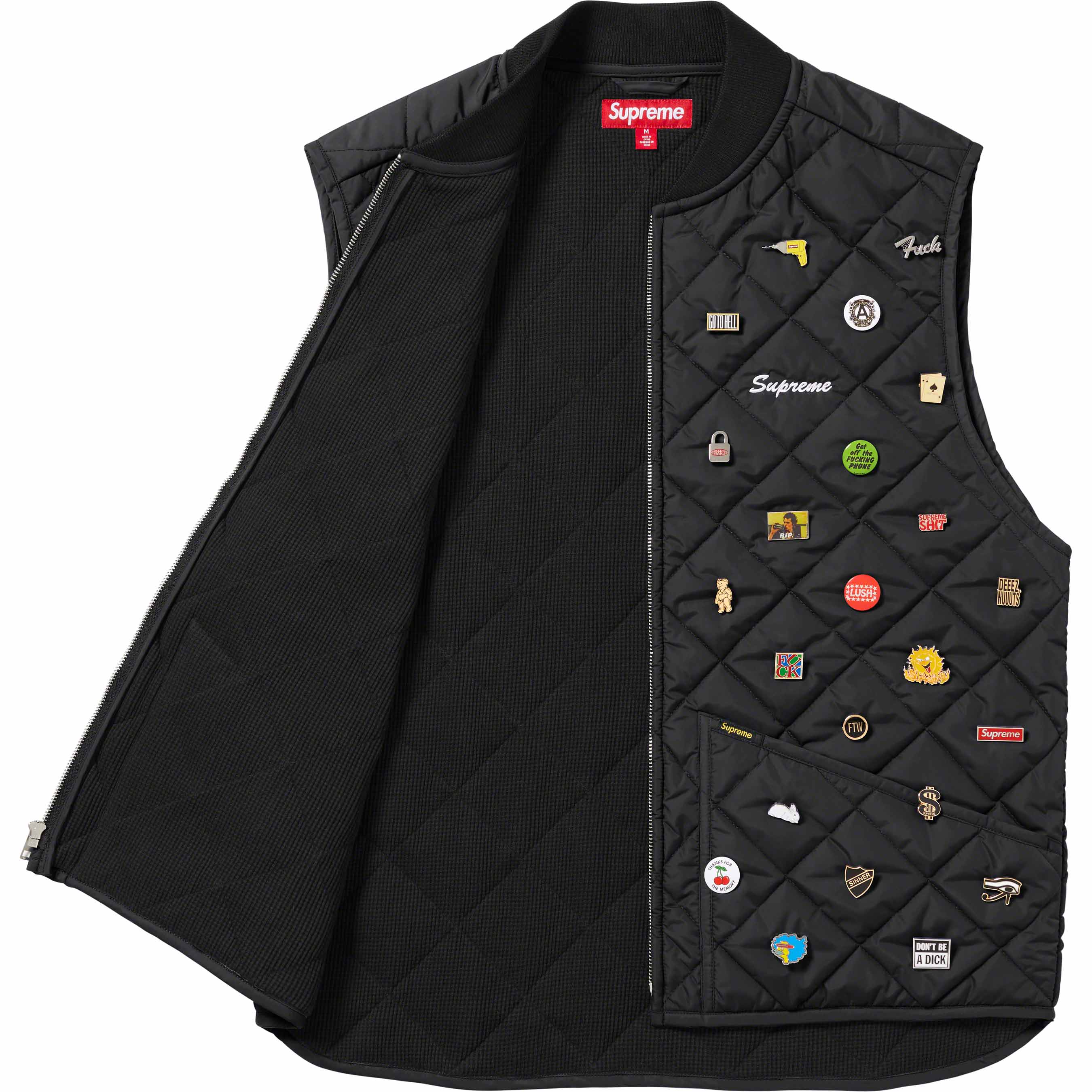 Pins Quilted Work Vest