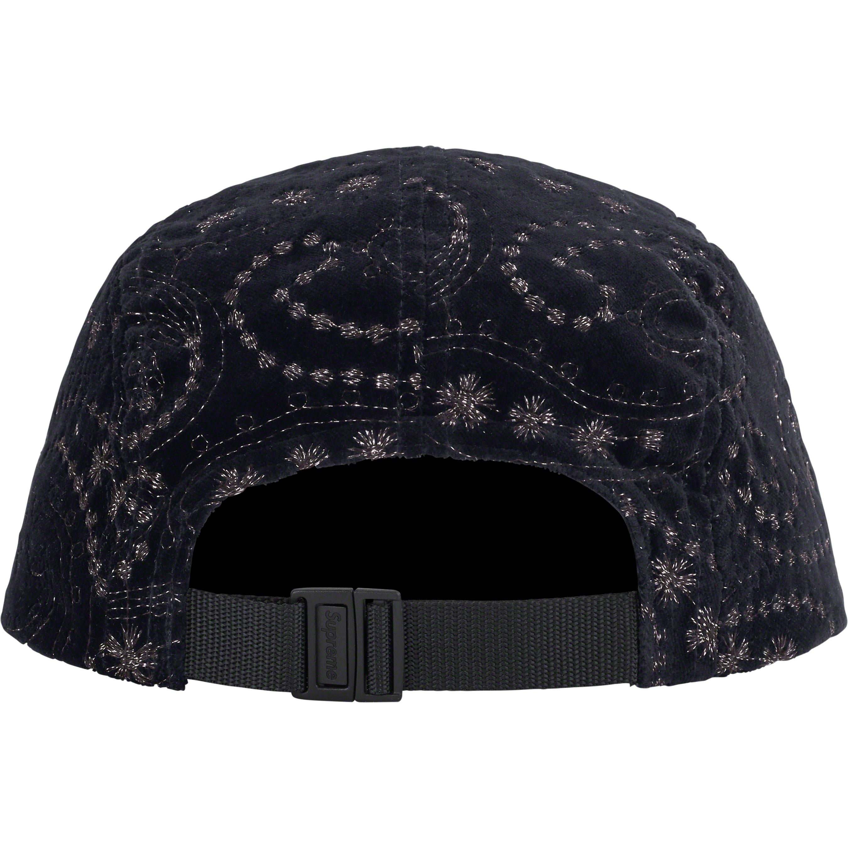 Velvet Paisley Camp Cap