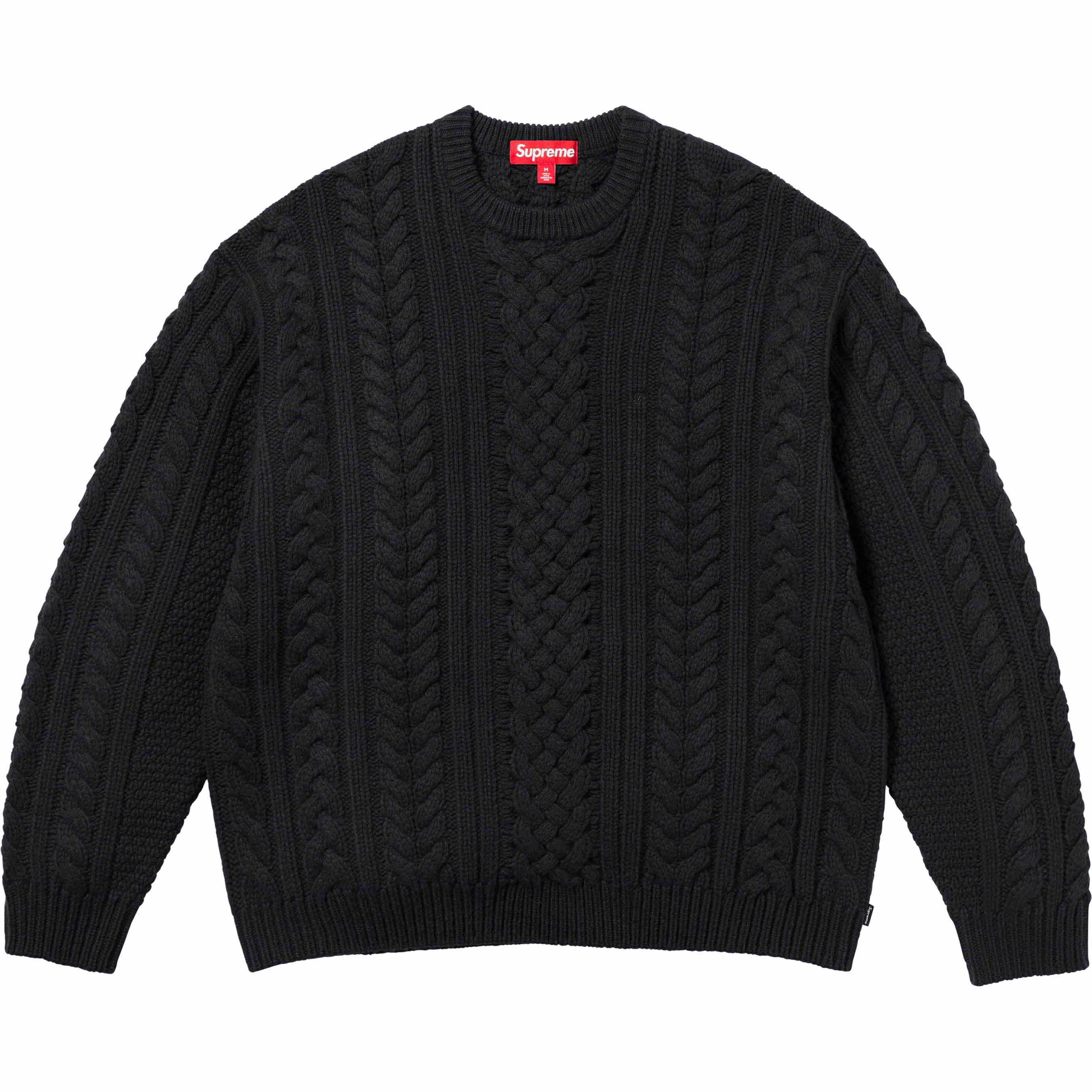 Appliqué Cable Knit Sweater