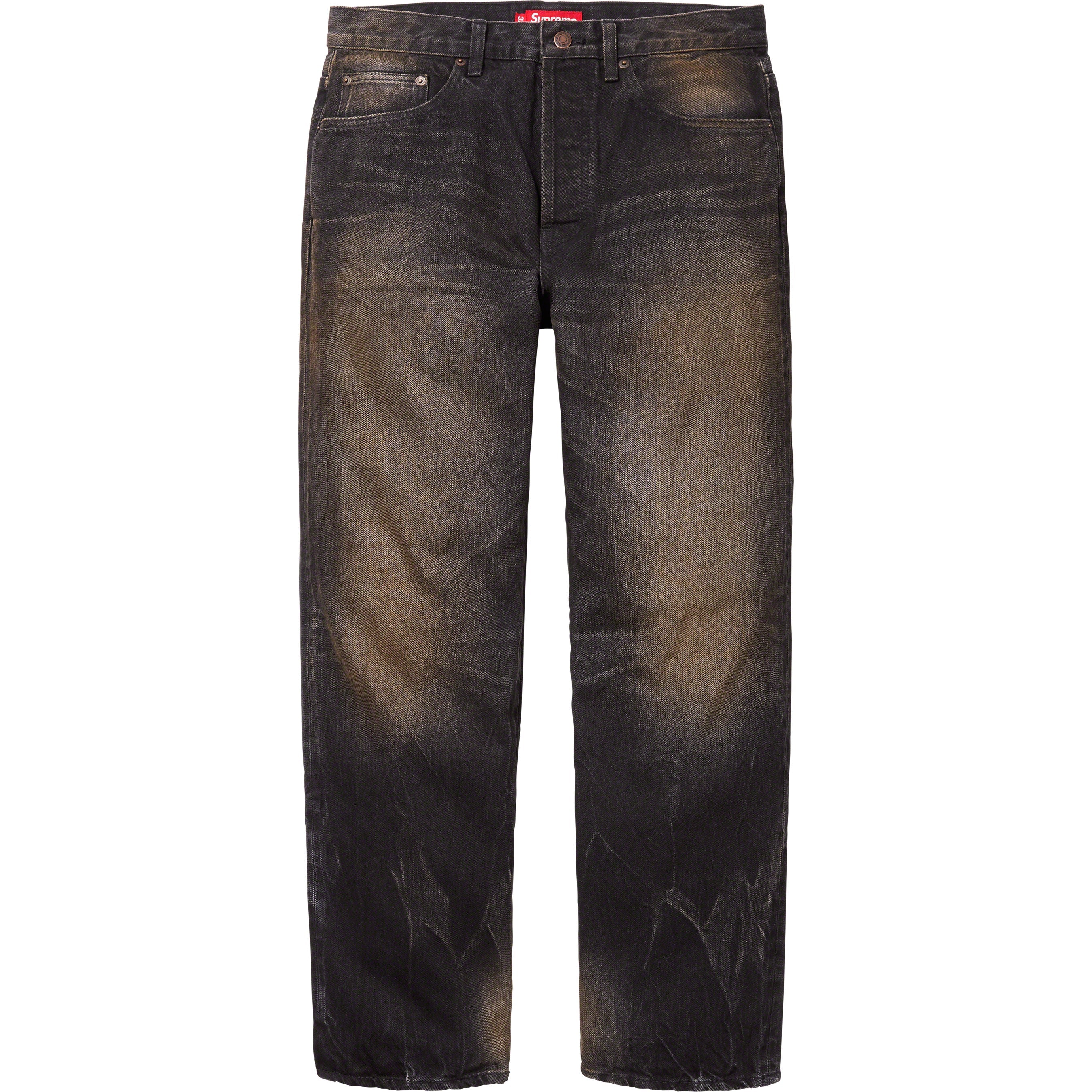 Distressed Loose Fit Selvedge Jean
