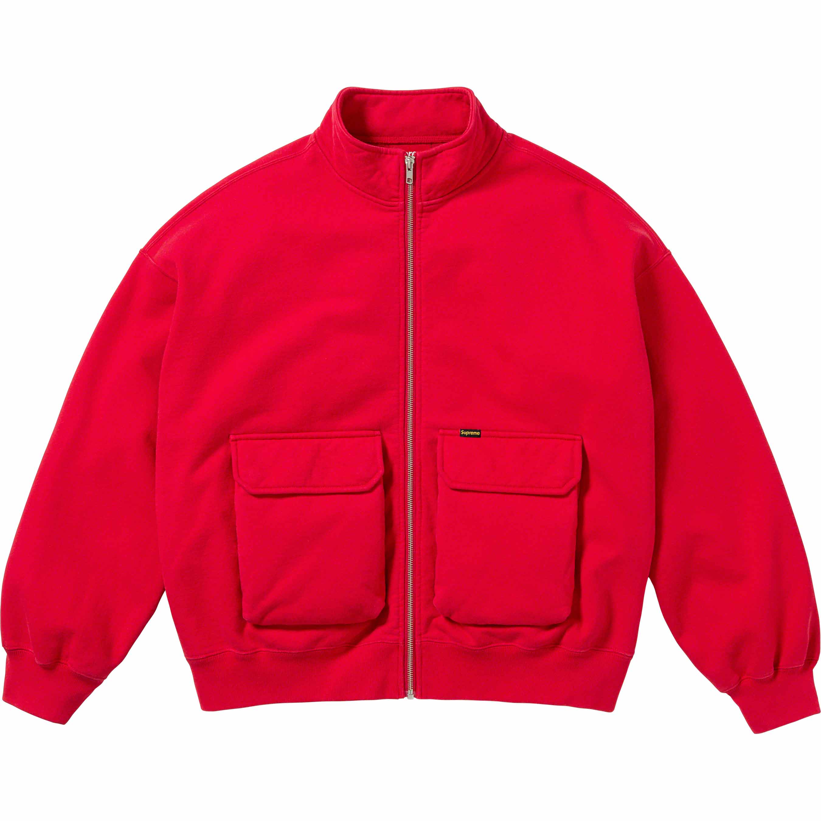 Cargo Pocket Zip Up Sweatshirt