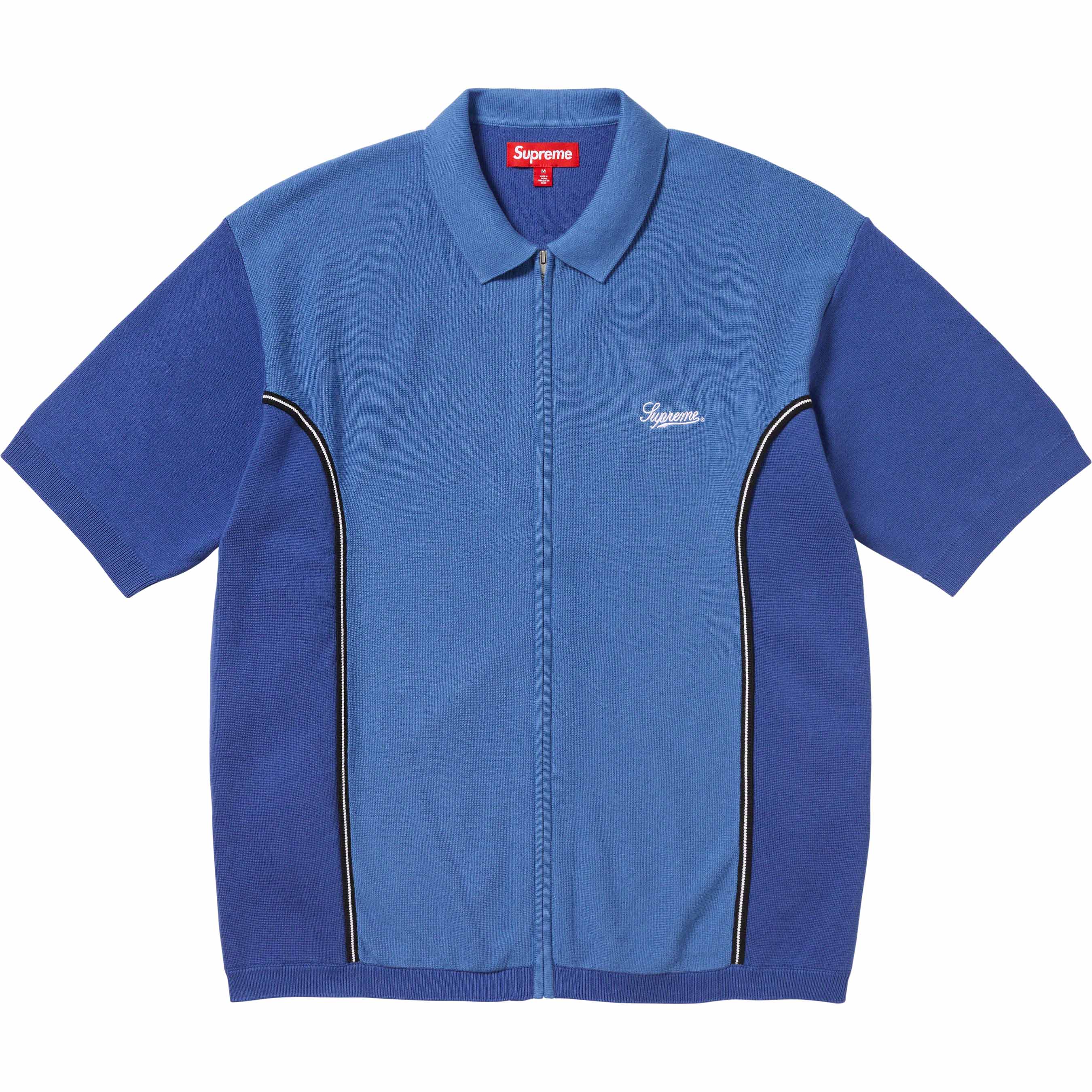 Piping Zip Up Polo