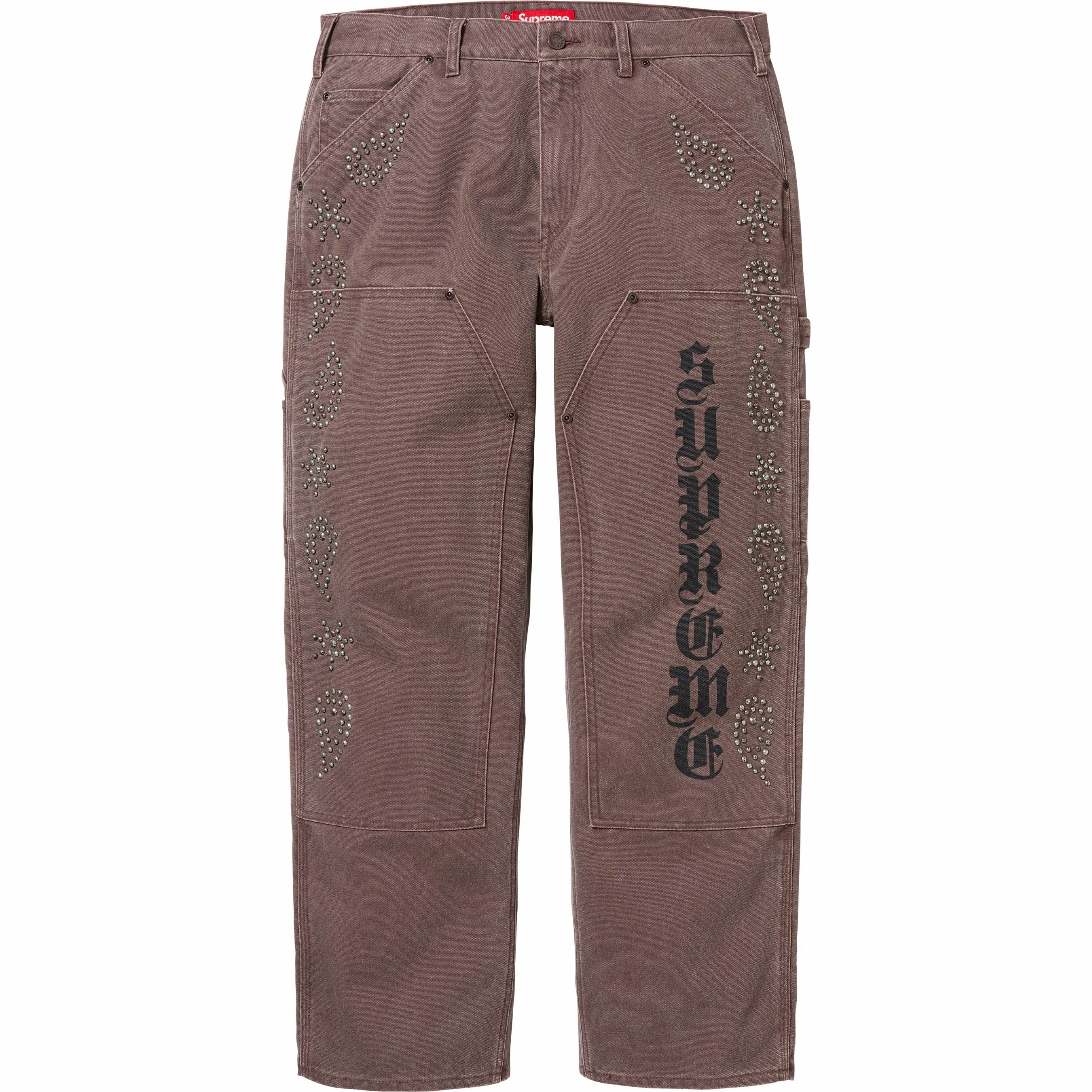Paisley Studded Double Knee Painter Pant