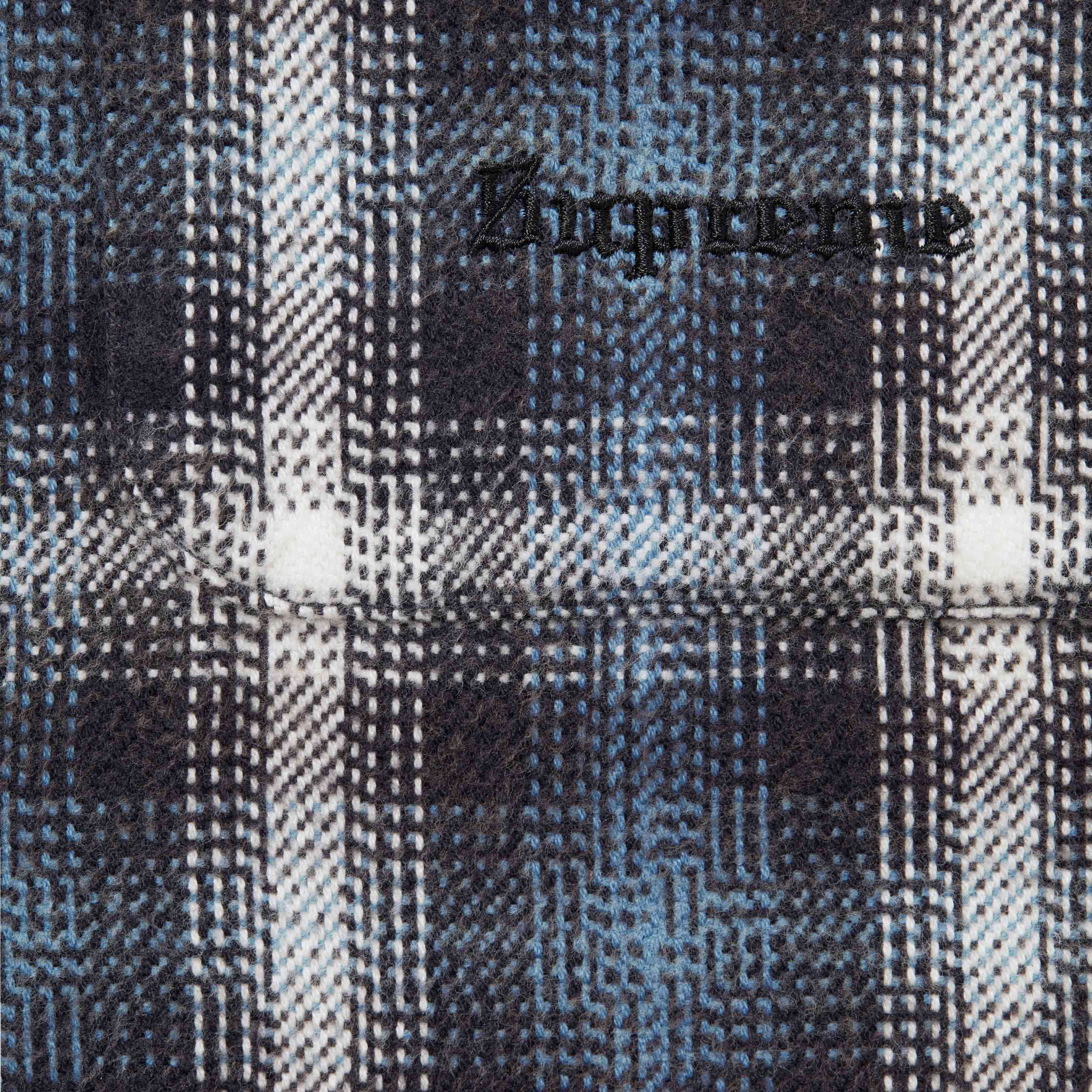 Houndstooth Plaid Flannel Shirt