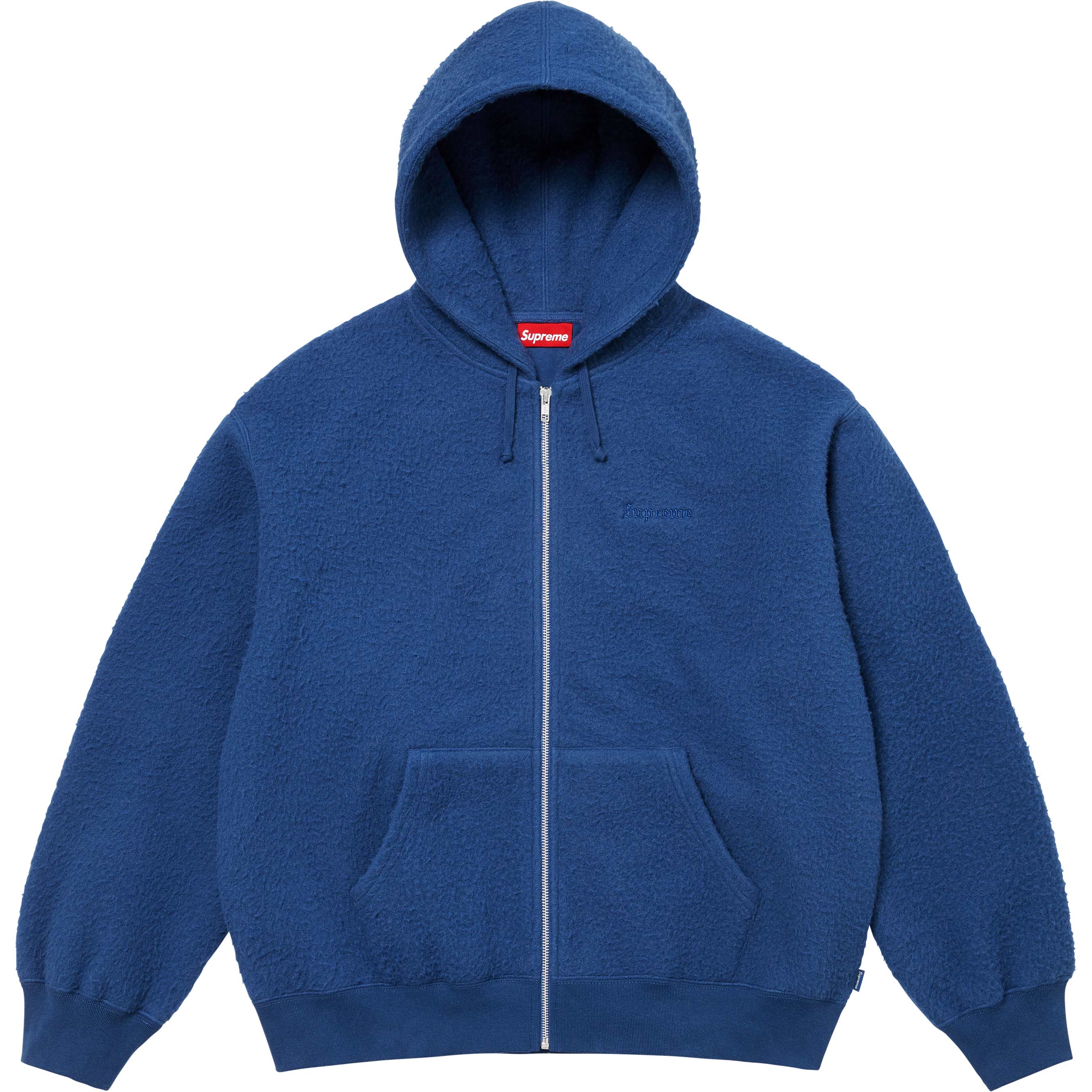 Pilled Zip Up Hooded Sweatshirt