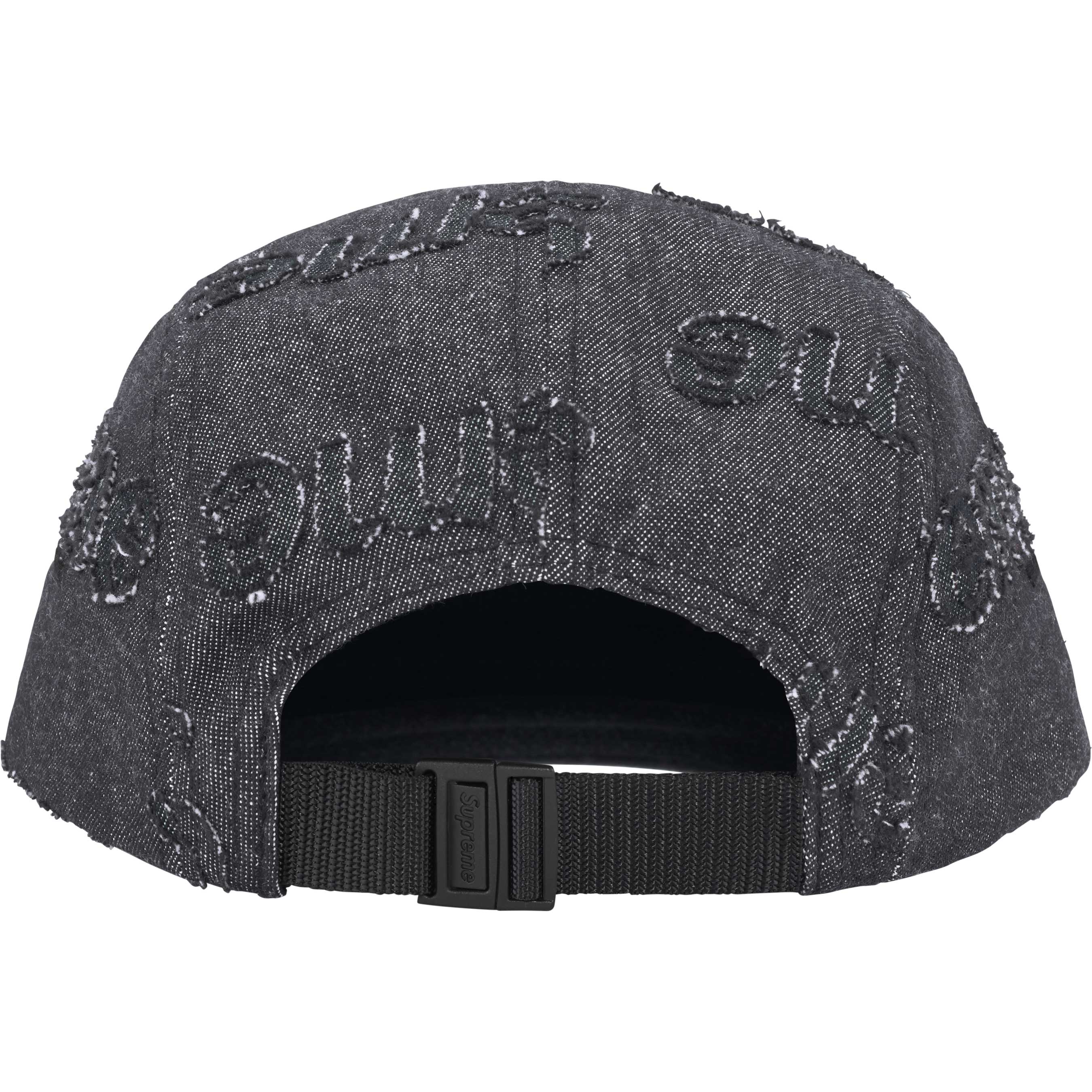 Lasered Denim Camp Cap