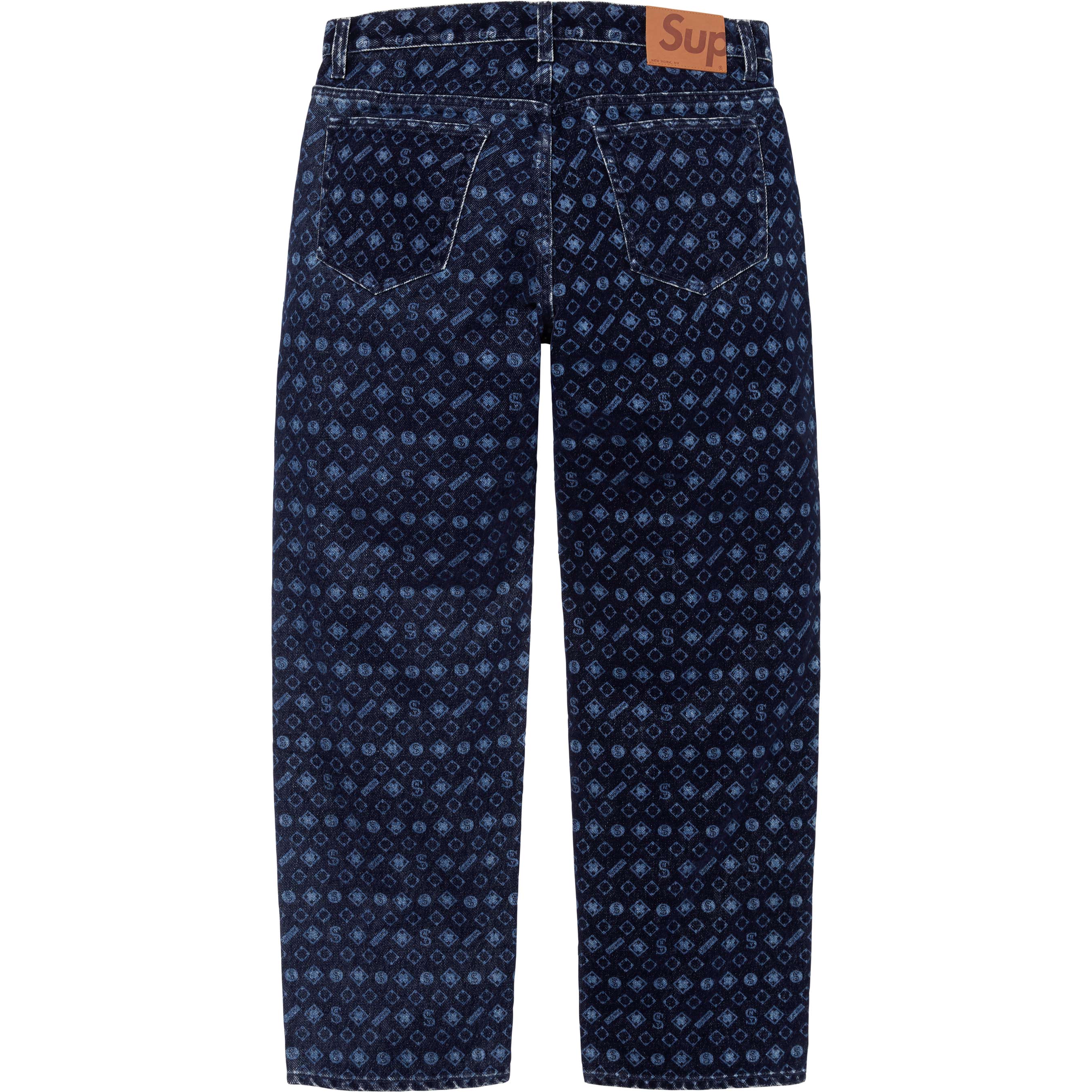 Flocked Loose Fit Jean