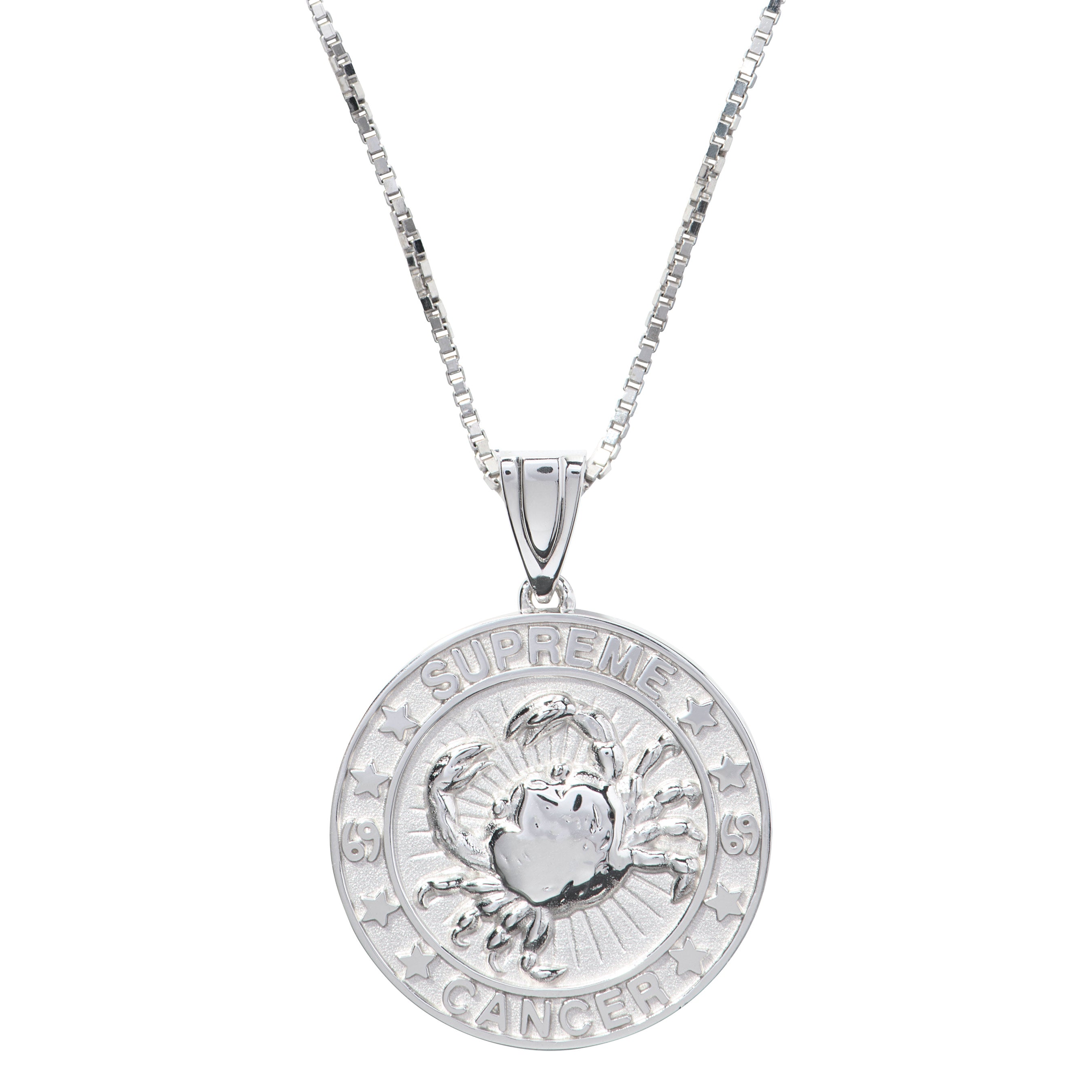 Supreme®/Jacob&Co Sterling Silver Zodiac Pendant