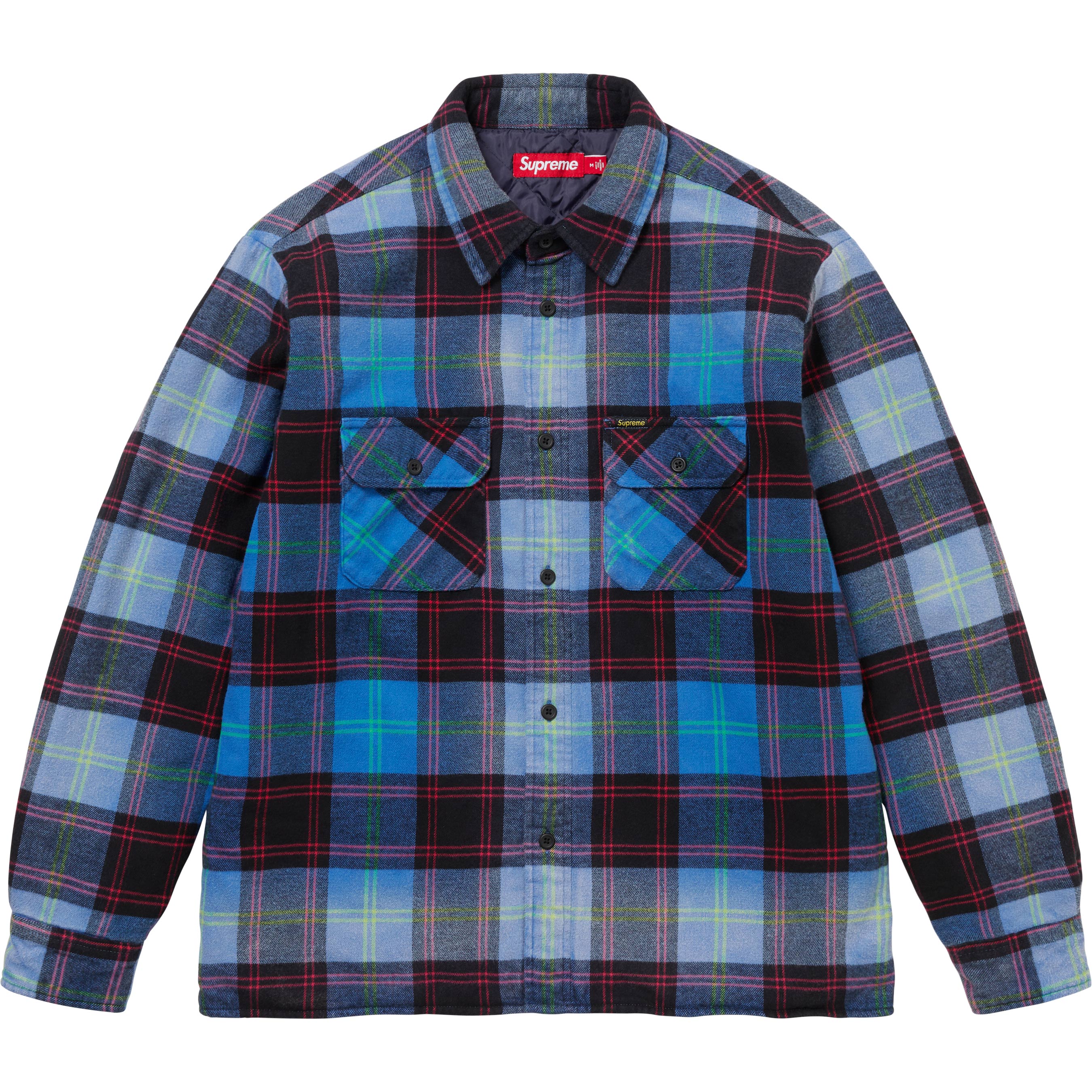Quilted Plaid Shirt