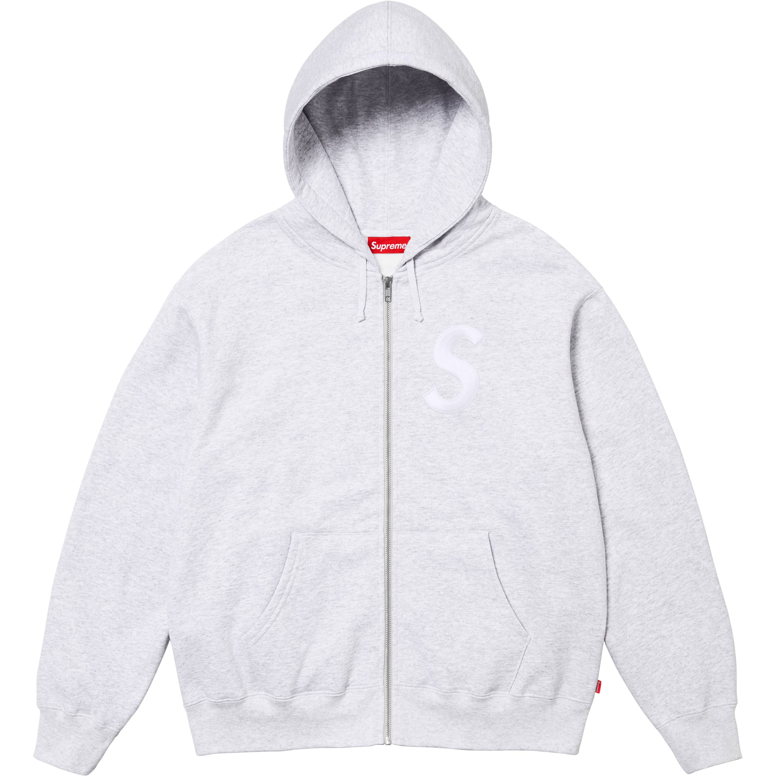 S Logo Zip Up Hooded Sweatshirt