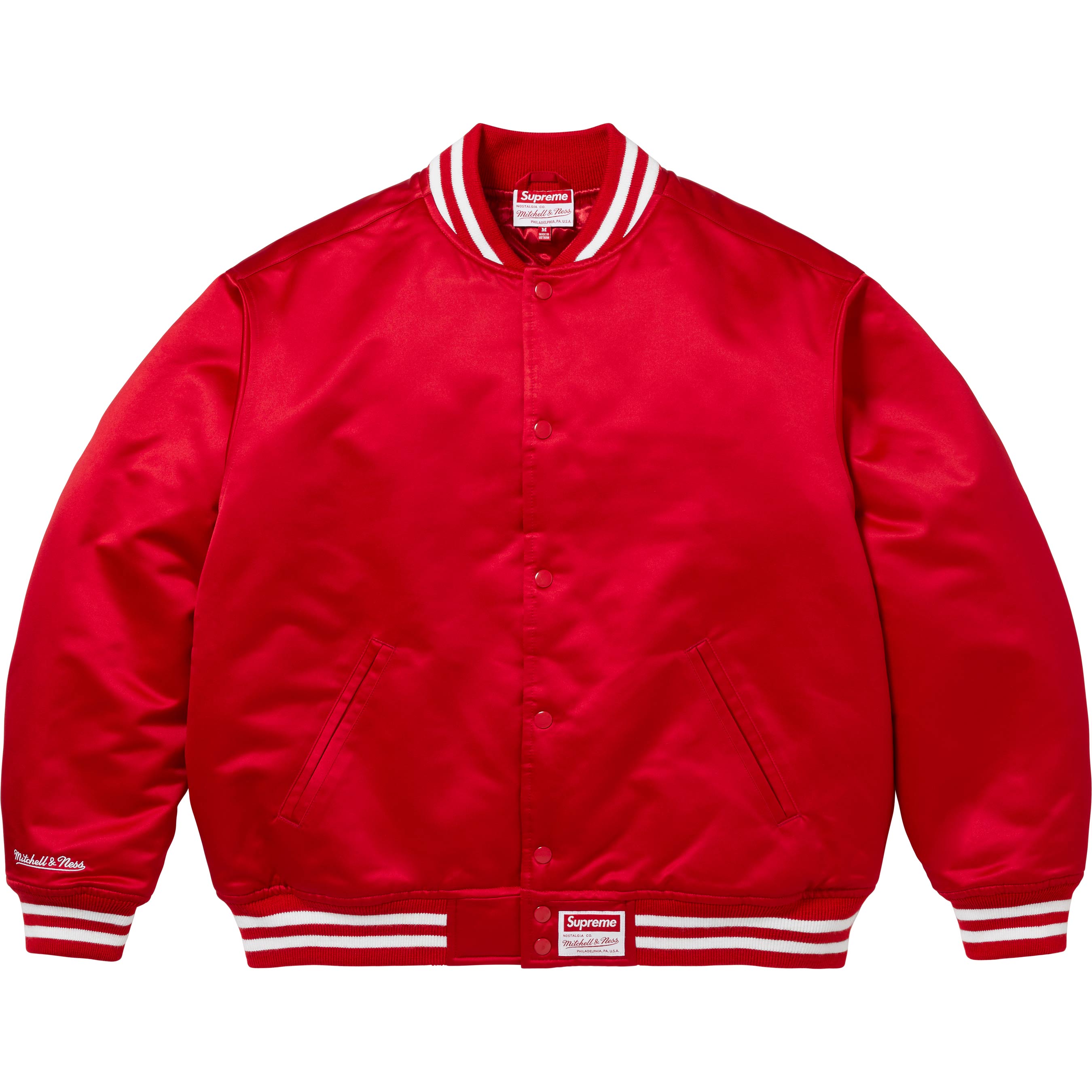 Supreme®/Mitchell & Ness Satin Varsity Jacket