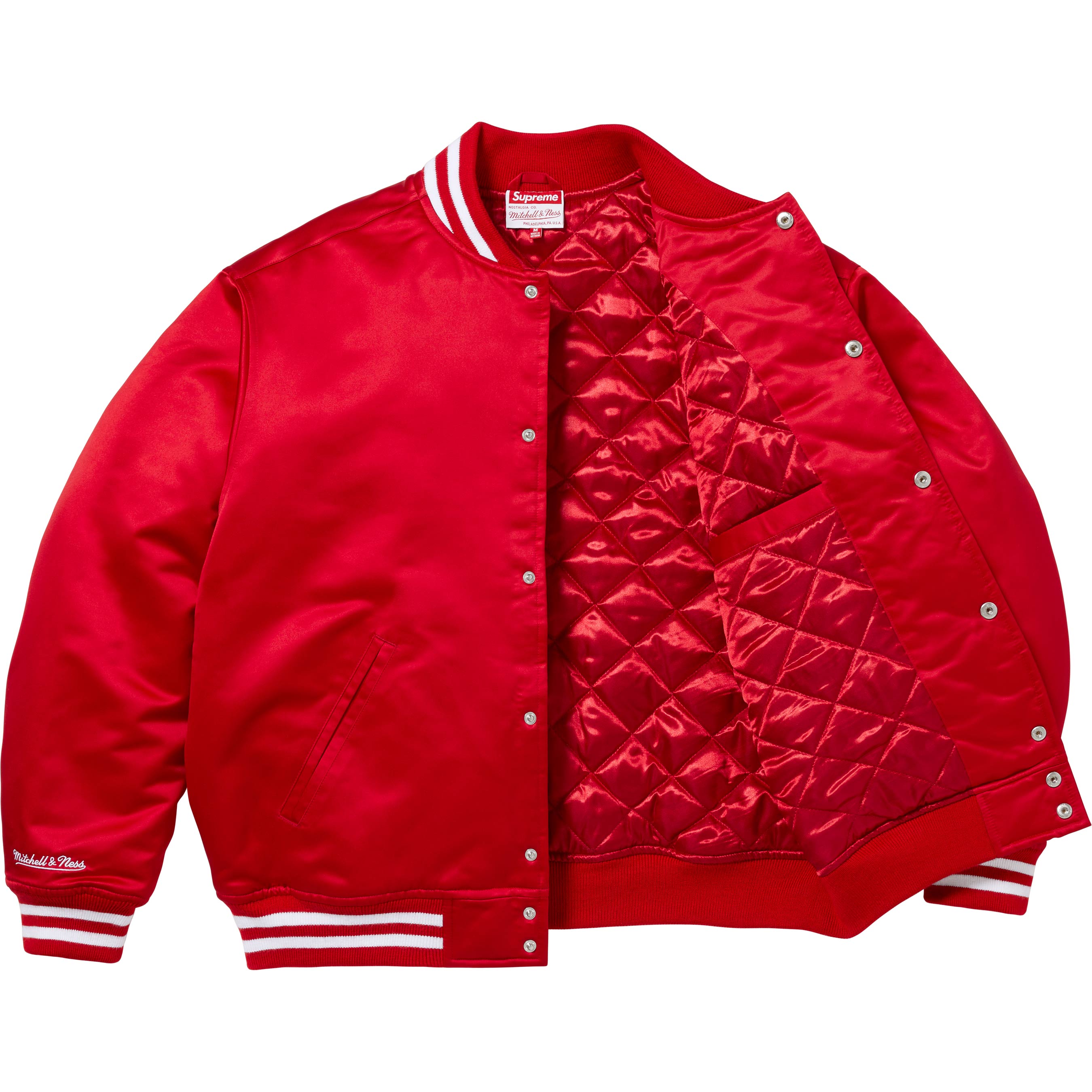 Supreme®/Mitchell & Ness Satin Varsity Jacket