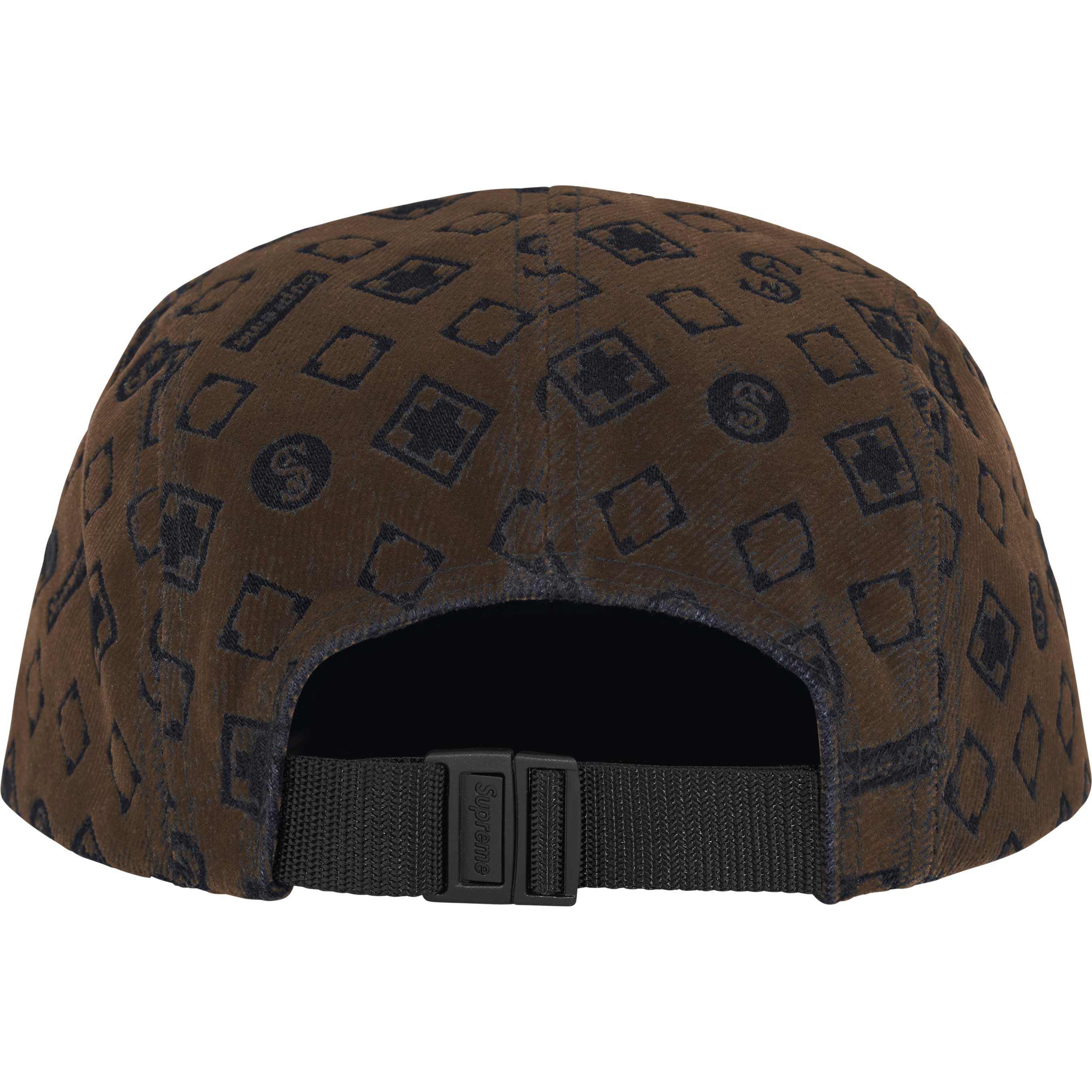 Flocked Denim Camp Cap