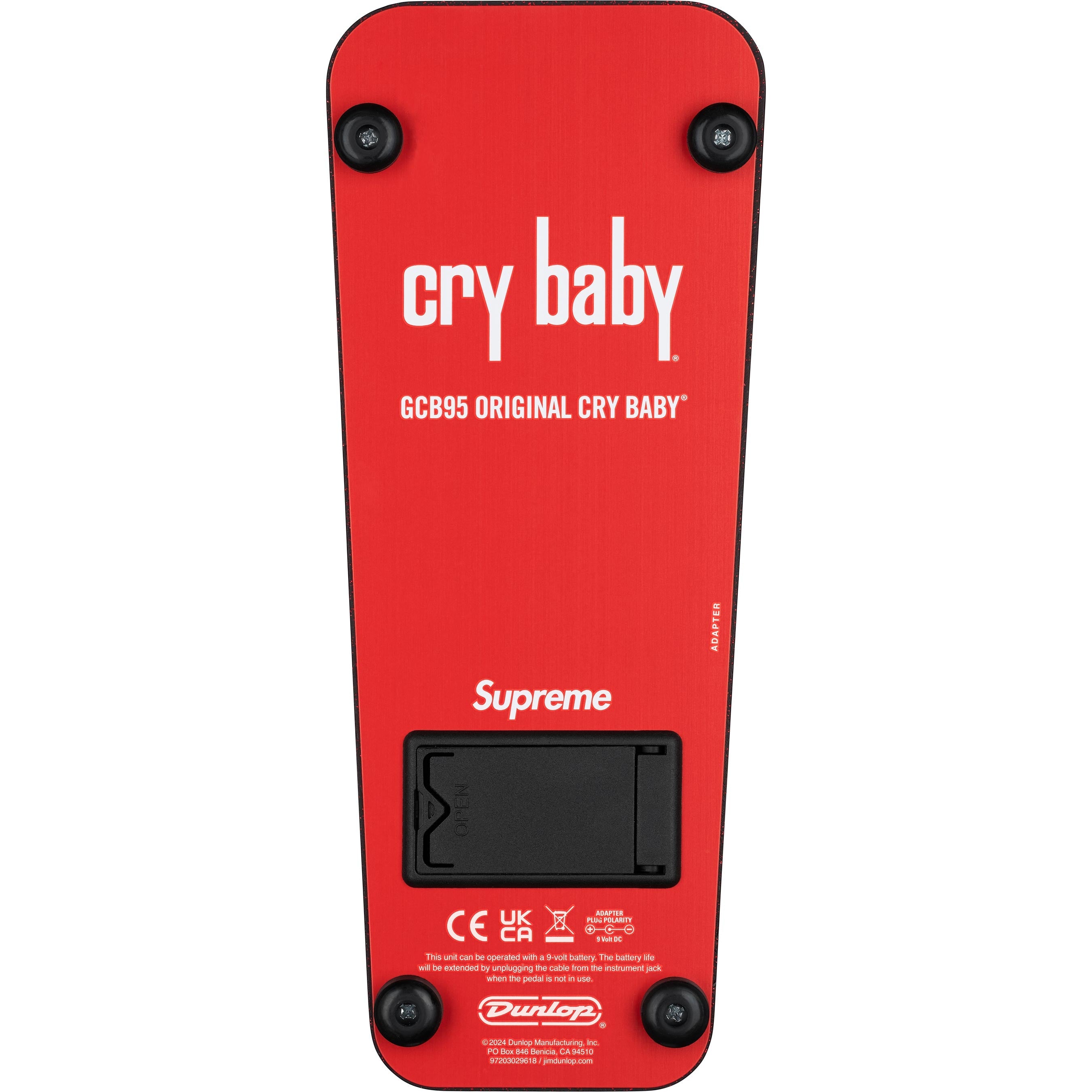 Supreme®/Cry Baby Pedal