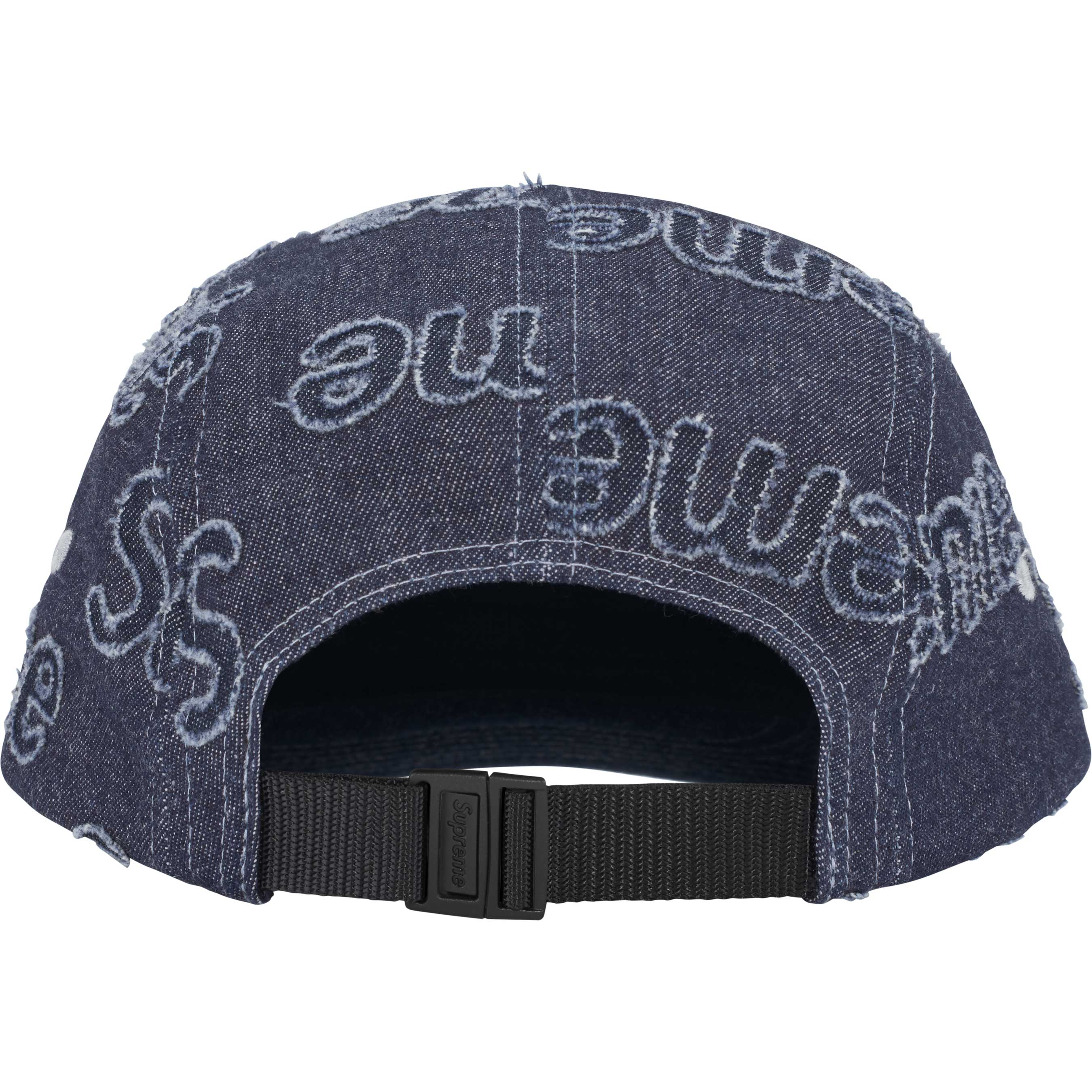 Lasered Denim Camp Cap