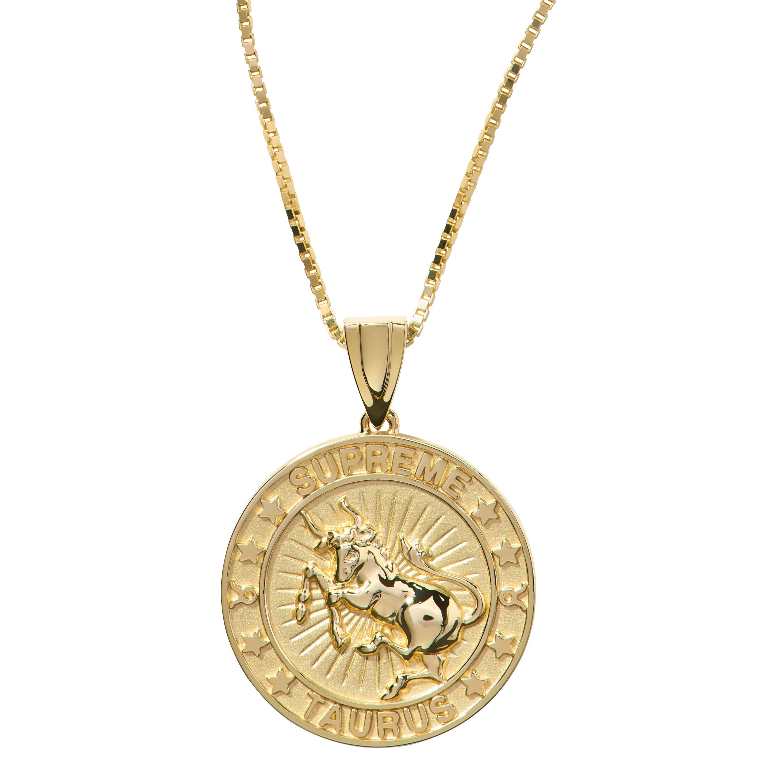 Supreme®/Jacob&Co 14K Gold Zodiac Pendant