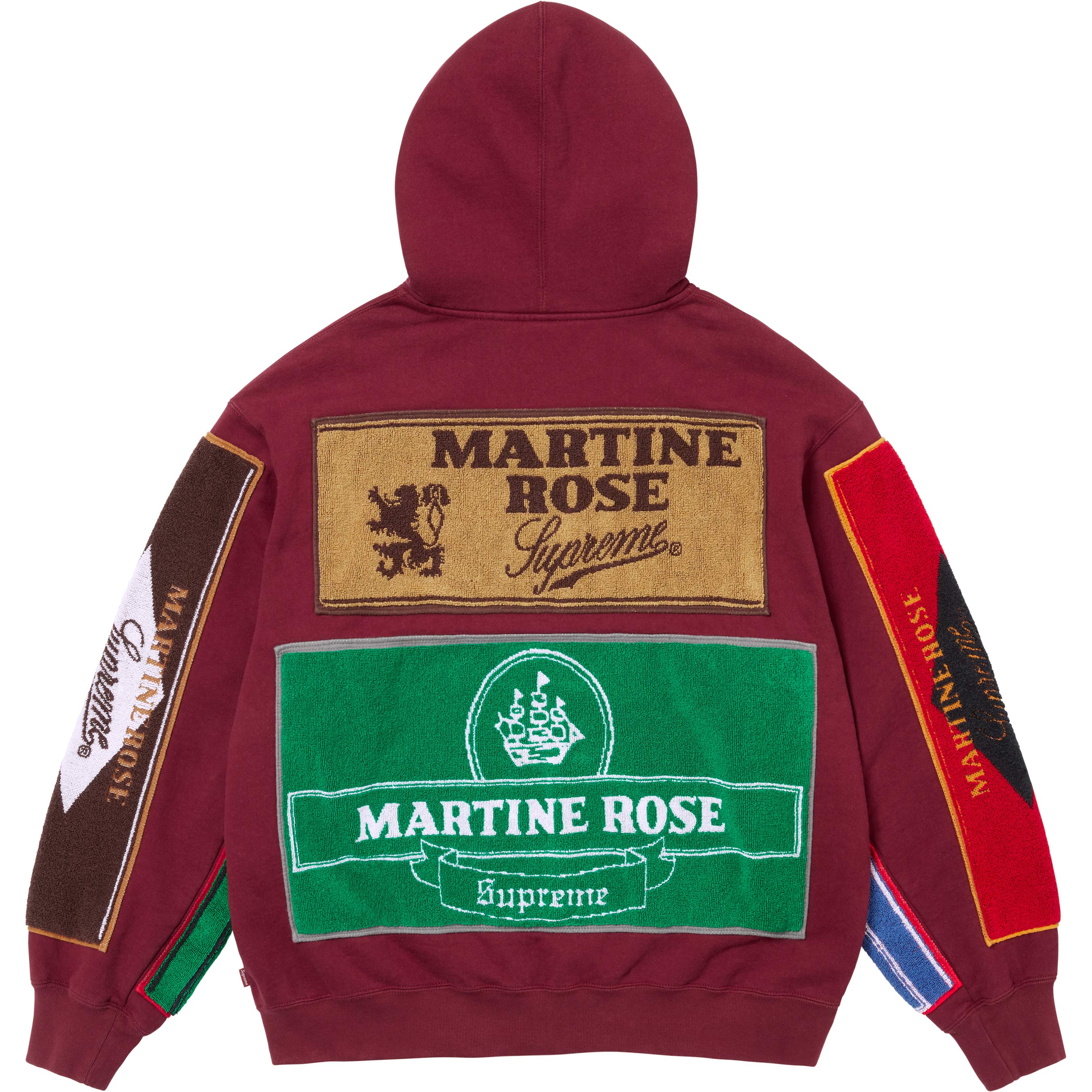 Supreme®/Martine Rose® Towel Zip Up Hooded Sweatshirt