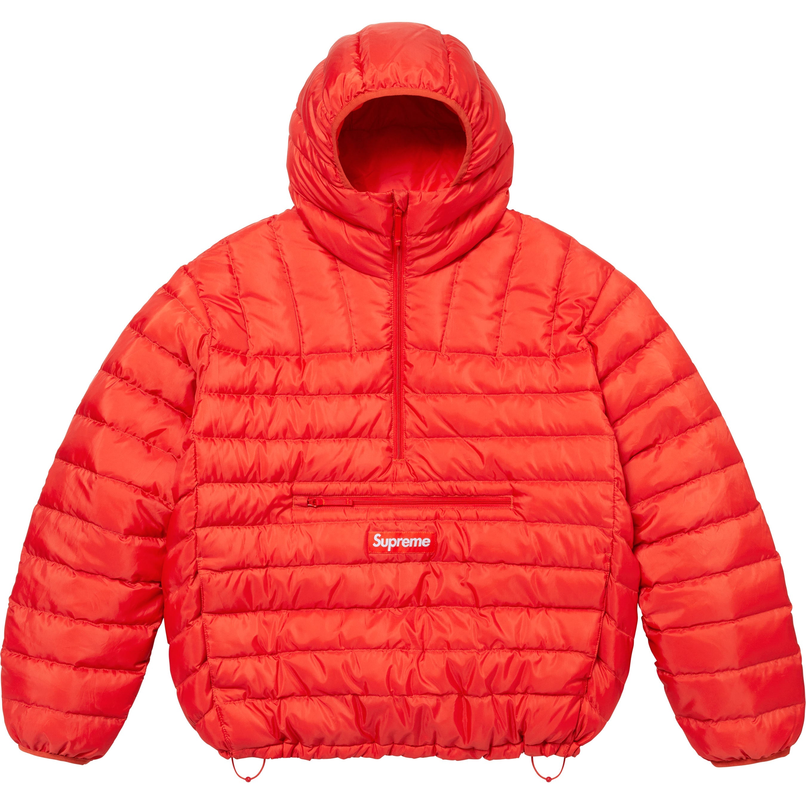 Micro Down Half Zip Hooded Pullover