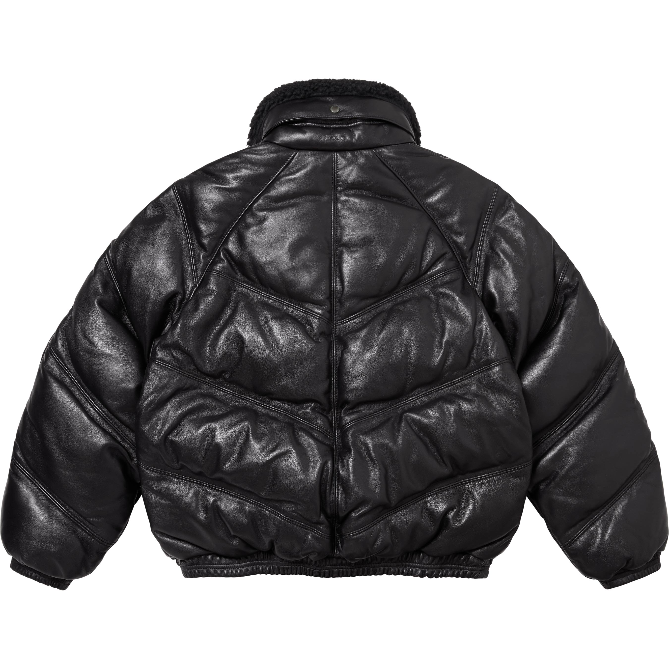 Supreme®/Schott® Chevron Leather Down Puffer Jacket