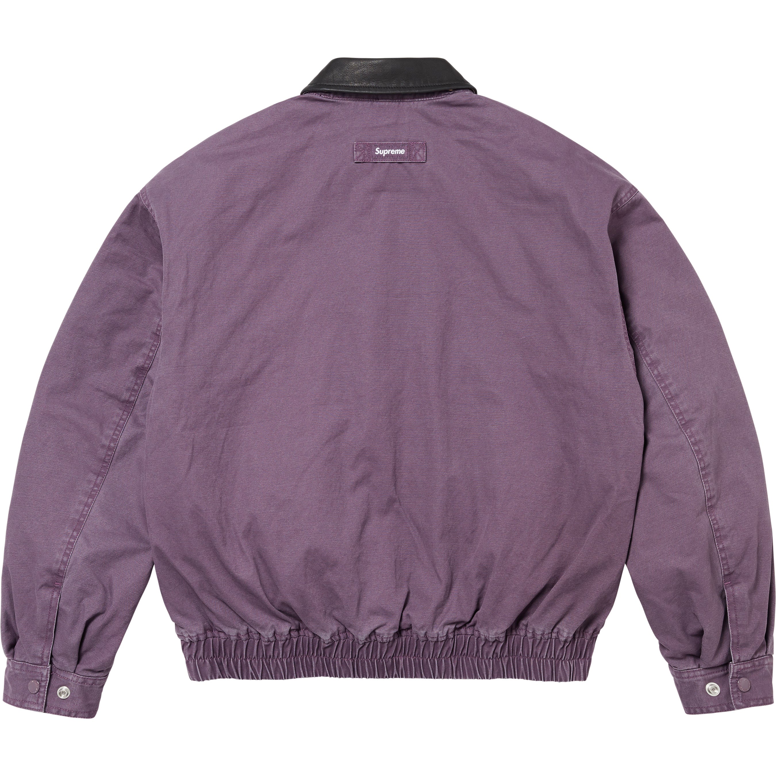 Leather Collar Utility Jacket