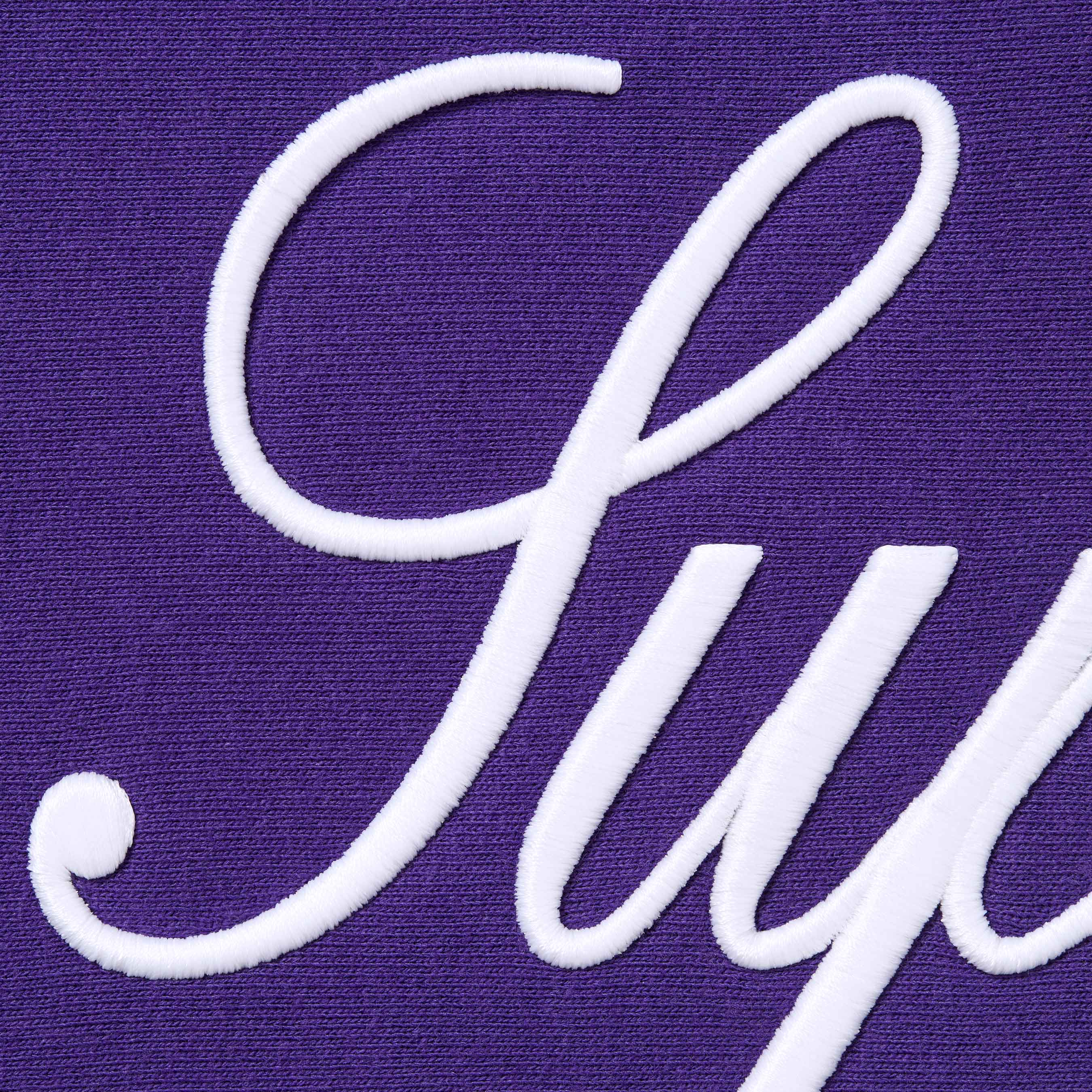 Embroidered Script Hooded Sweatshirt