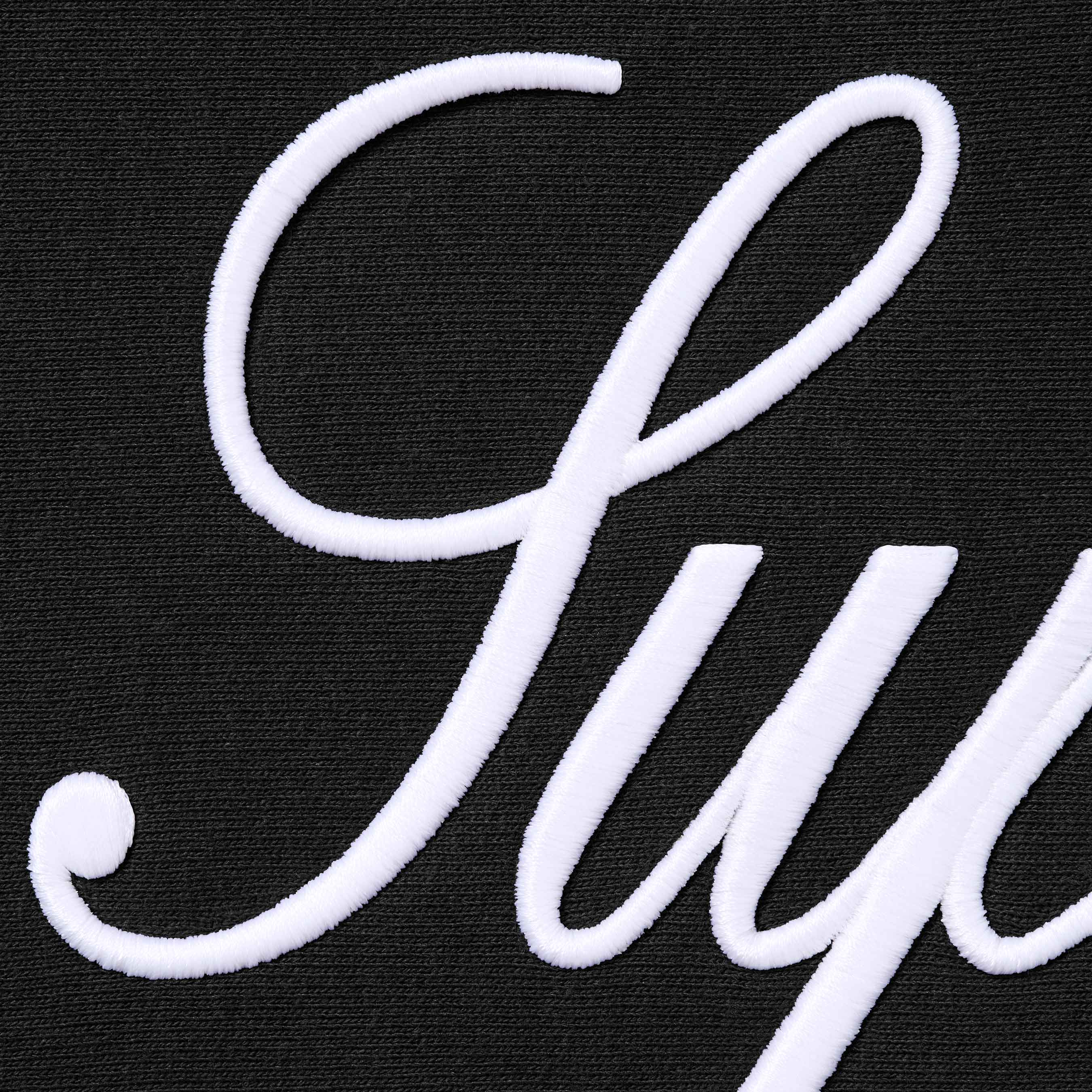 Embroidered Script Hooded Sweatshirt
