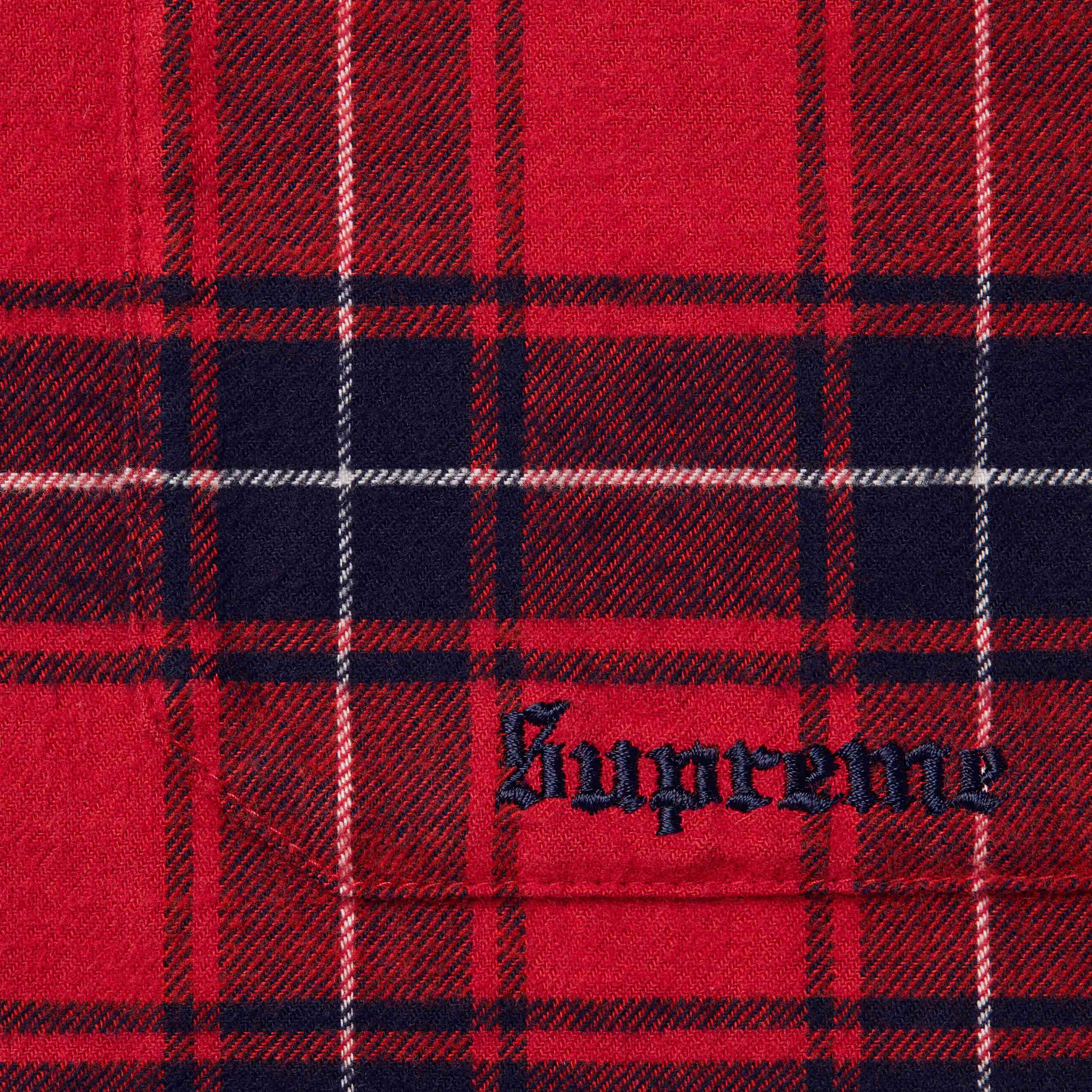 Fur Trim Flannel Hooded Shirt