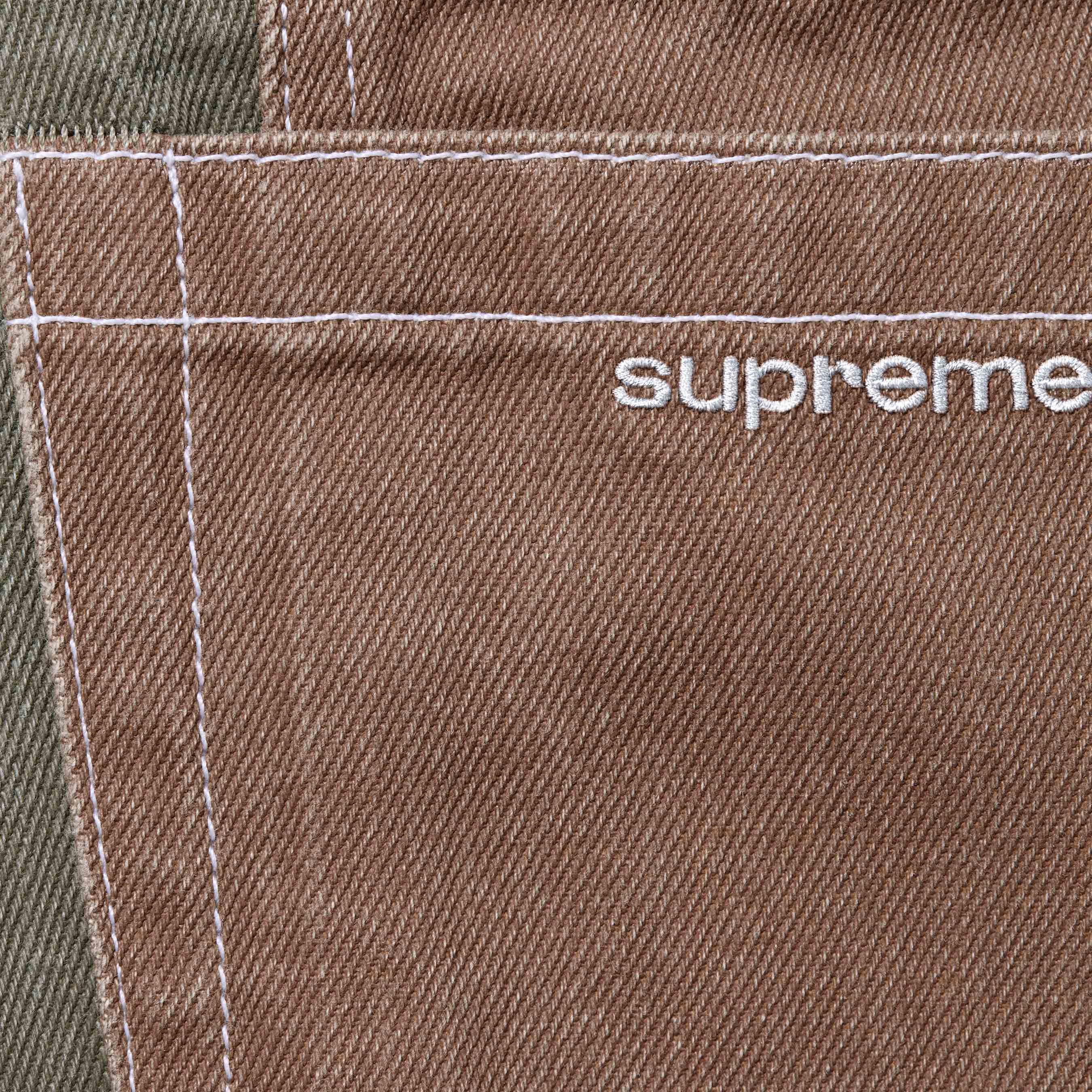2-Tone Paneled Baggy Jean