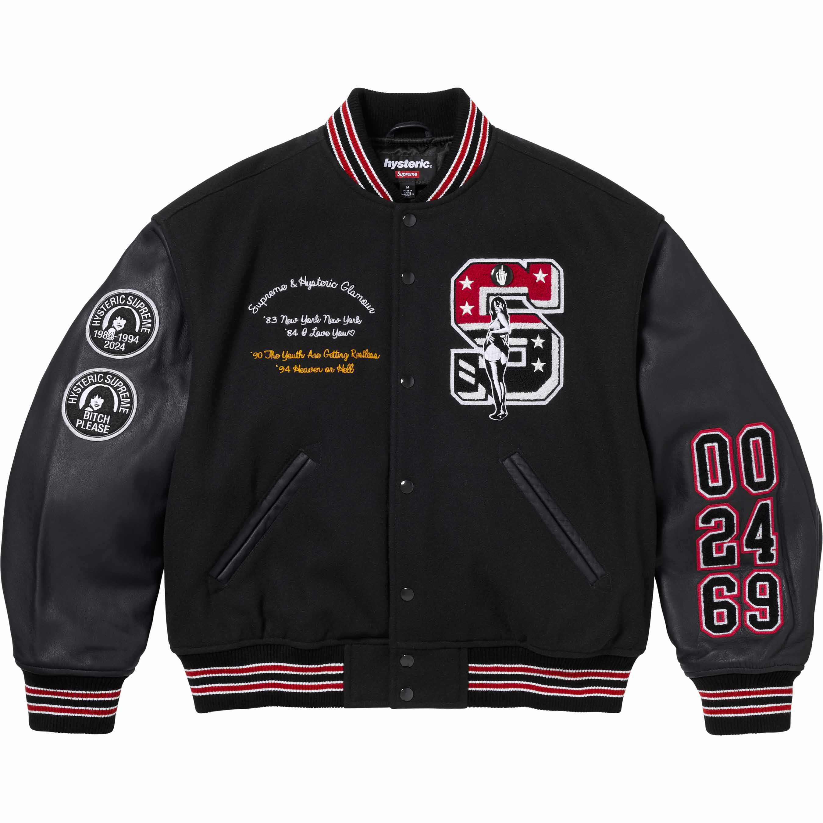 Supreme®/HYSTERIC GLAMOUR Varsity Jacket