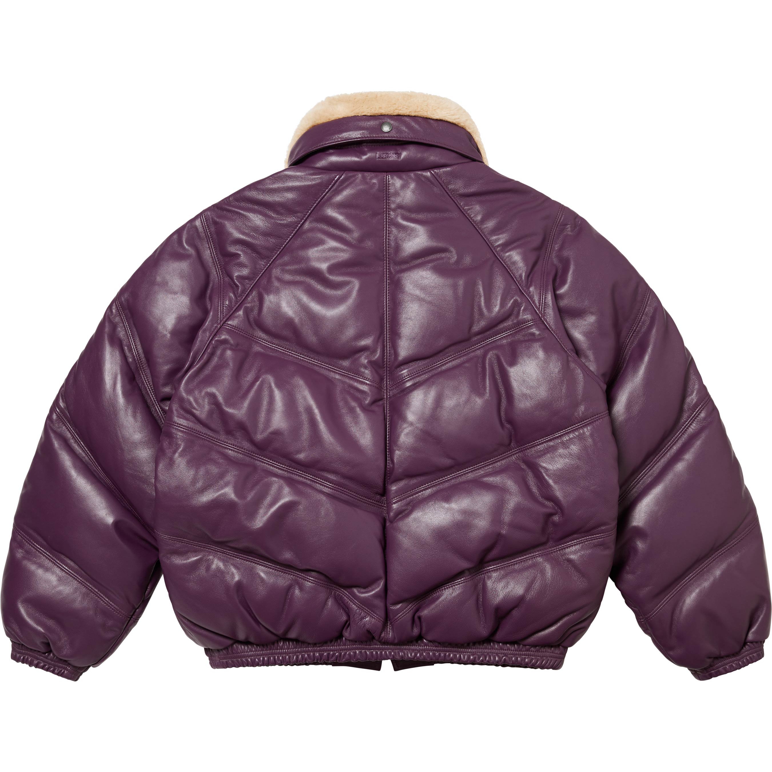 Supreme®/Schott® Chevron Leather Down Puffer Jacket