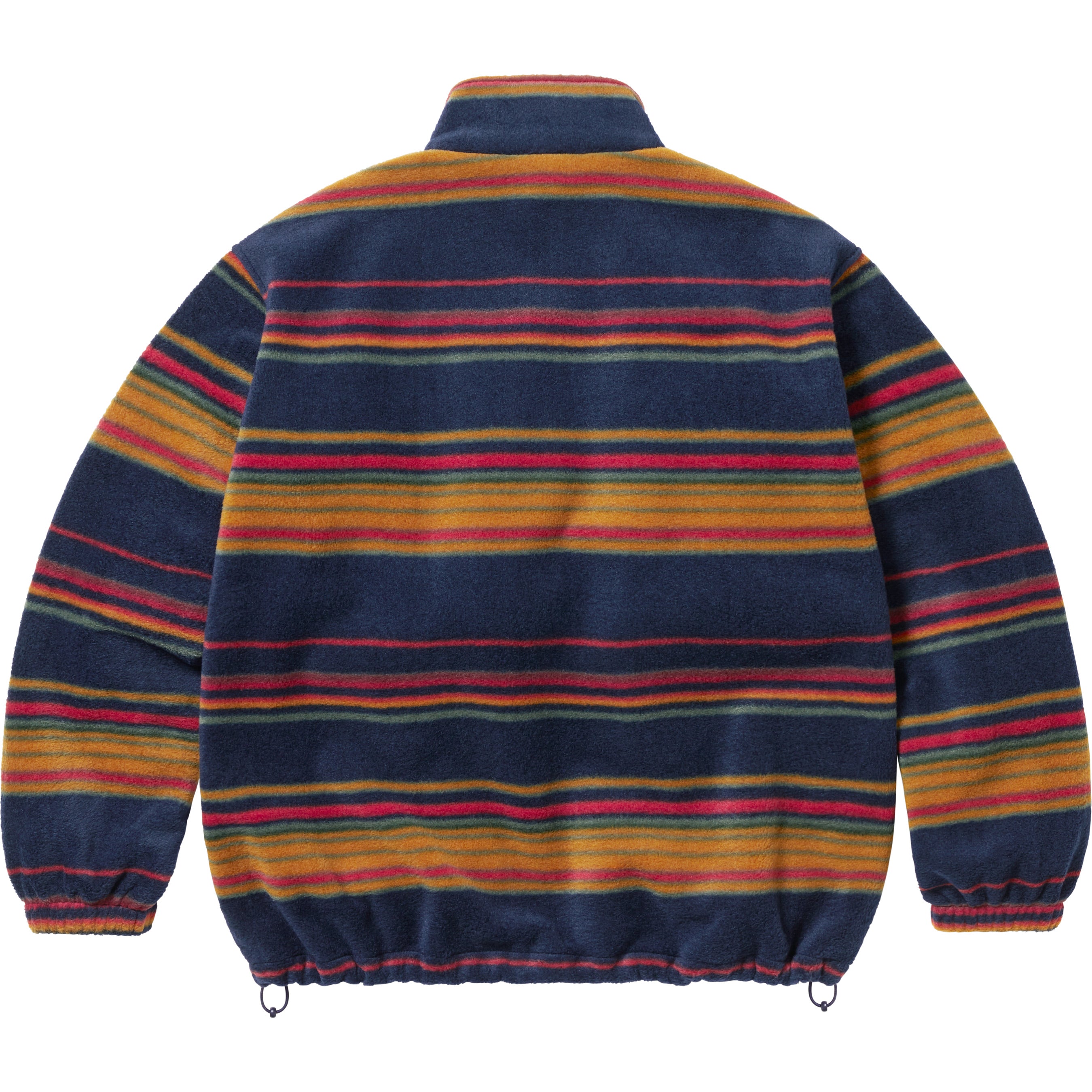 Stripe Zip Up Fleece Jacket