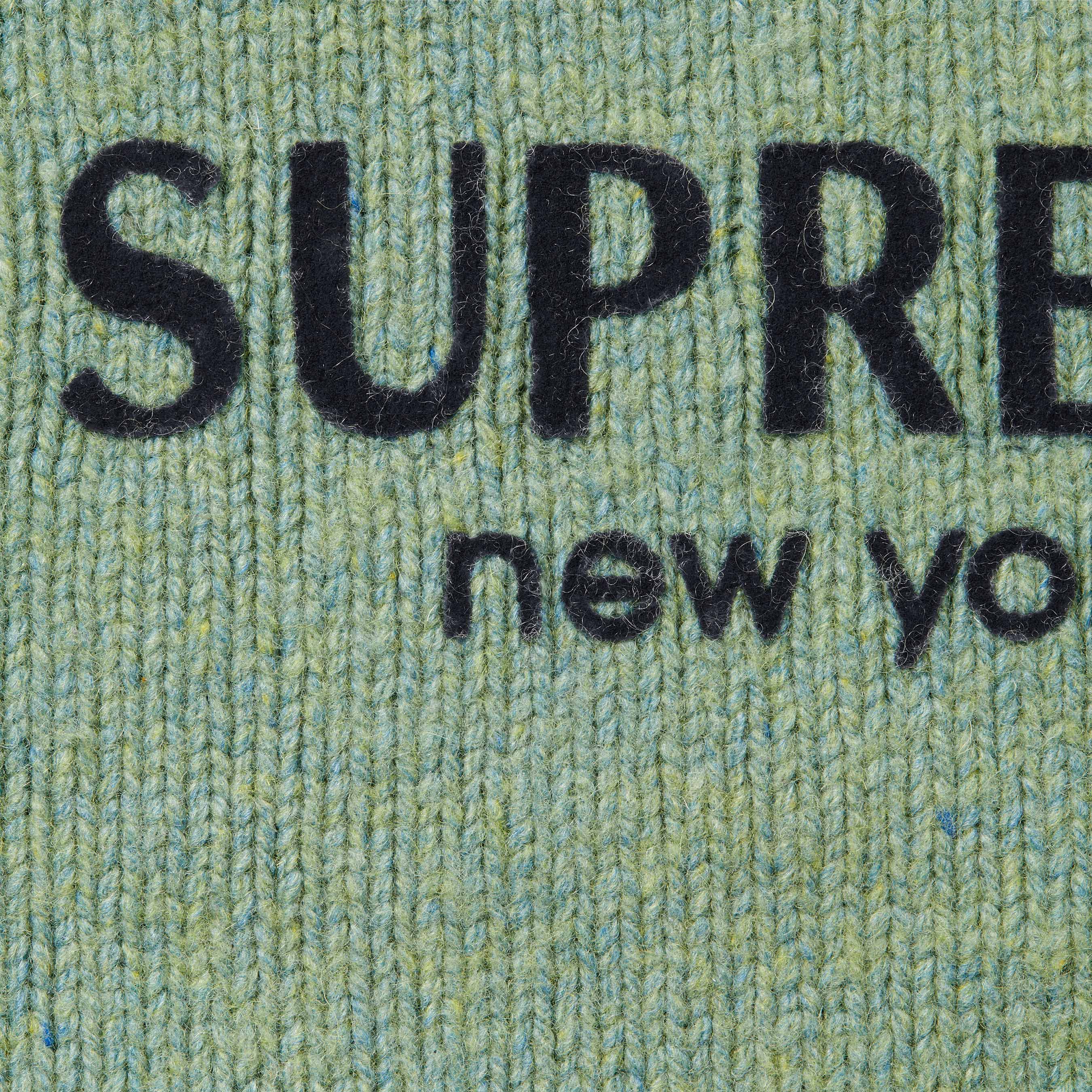 Flocked Logo Sweater