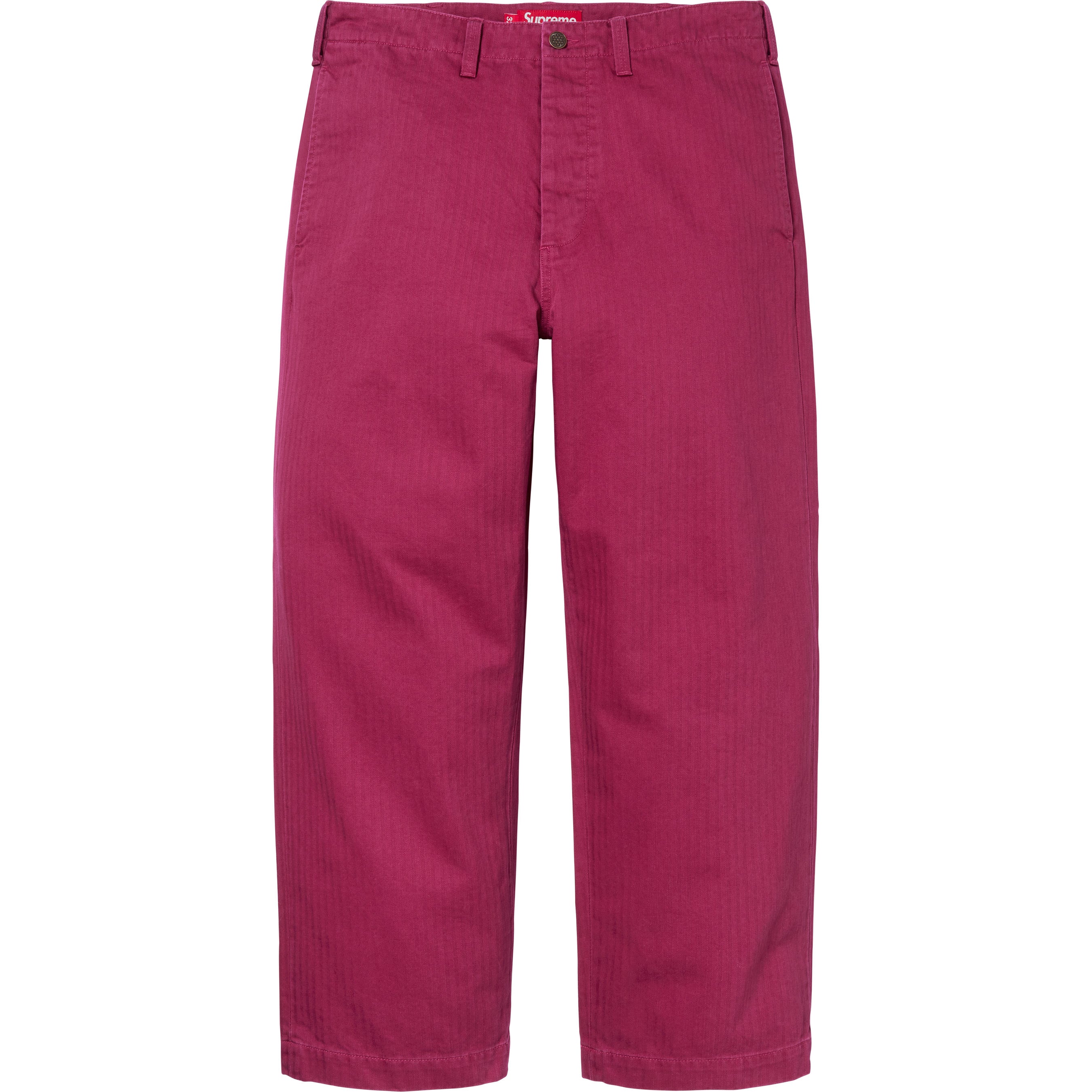 Washed Herringbone Chino Pant