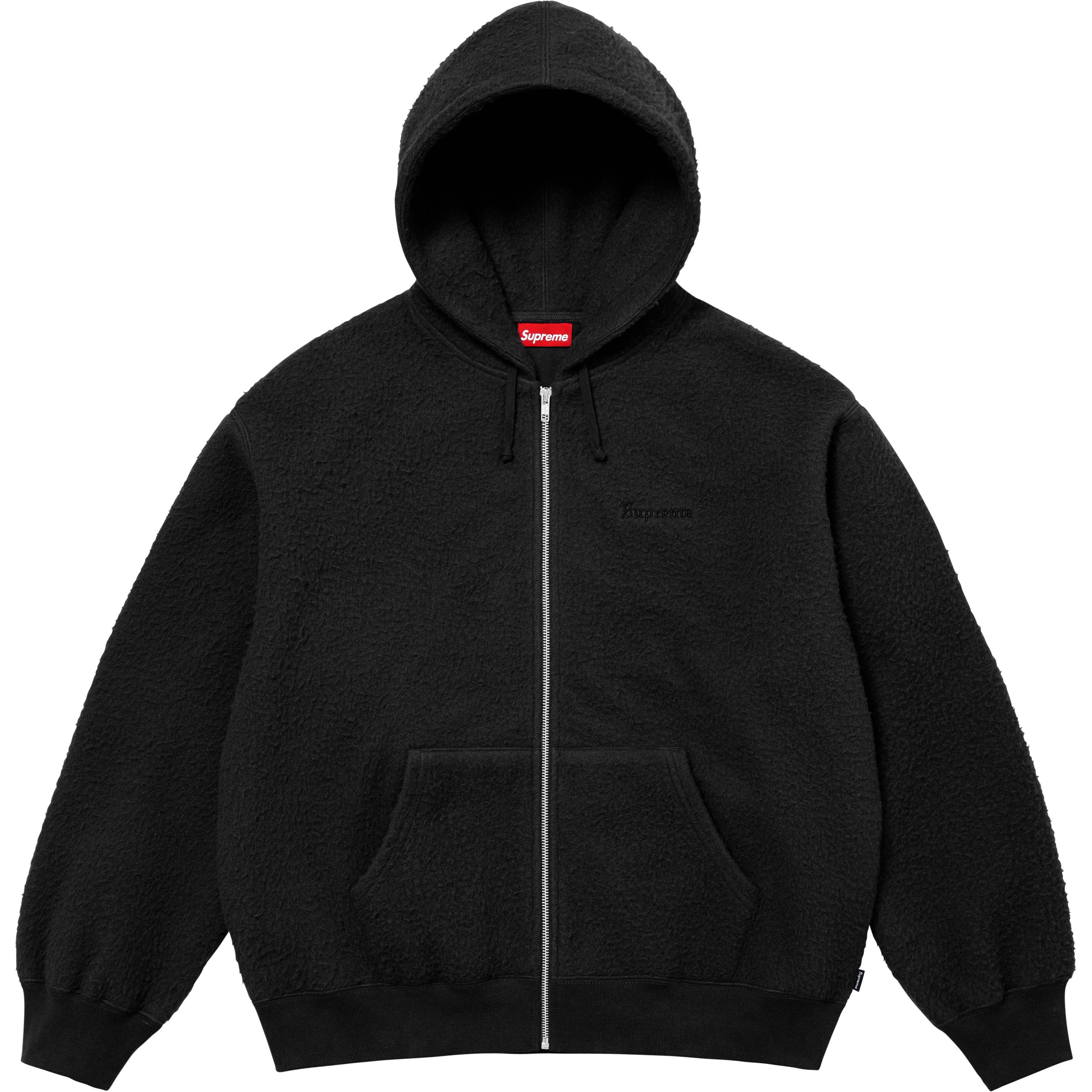 Pilled Zip Up Hooded Sweatshirt